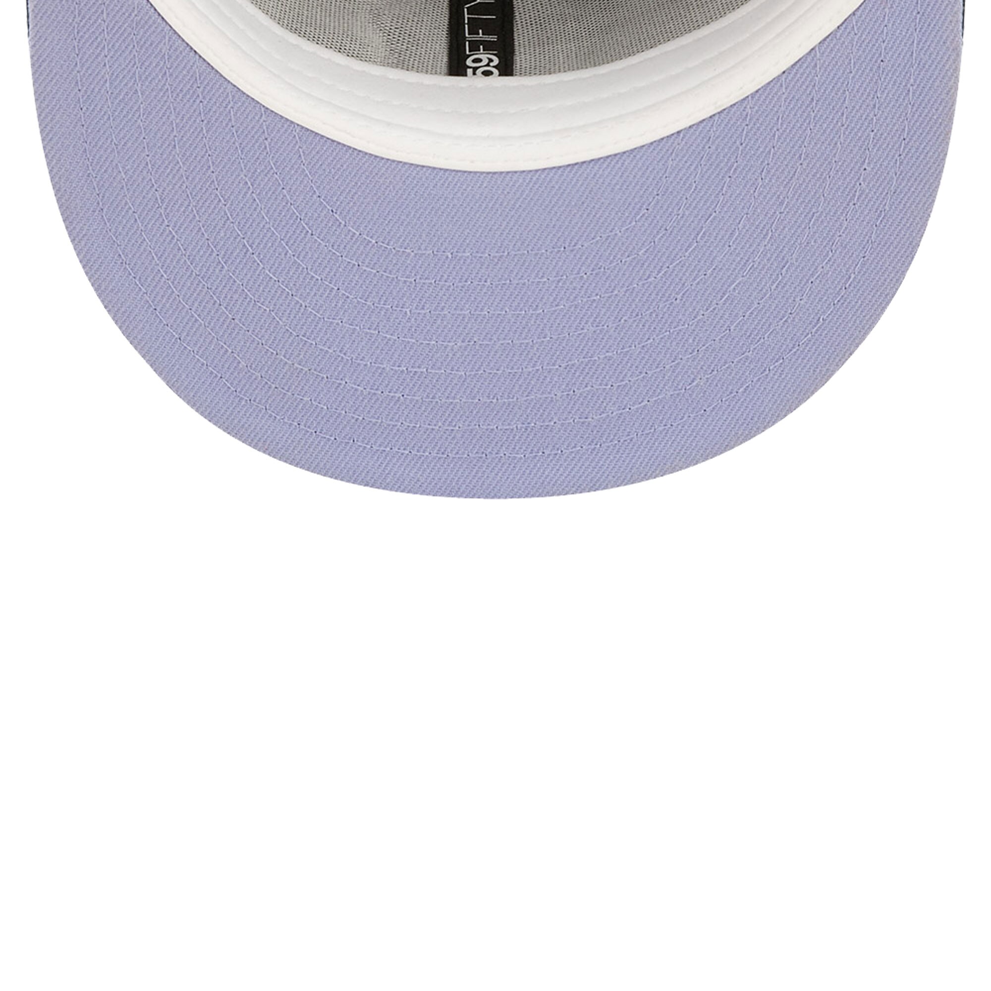 New York Yankees New Era 100th Anniversary Lavender Undervisor 59FIFTY Fitted Hat - Navy - PersonalJerseys