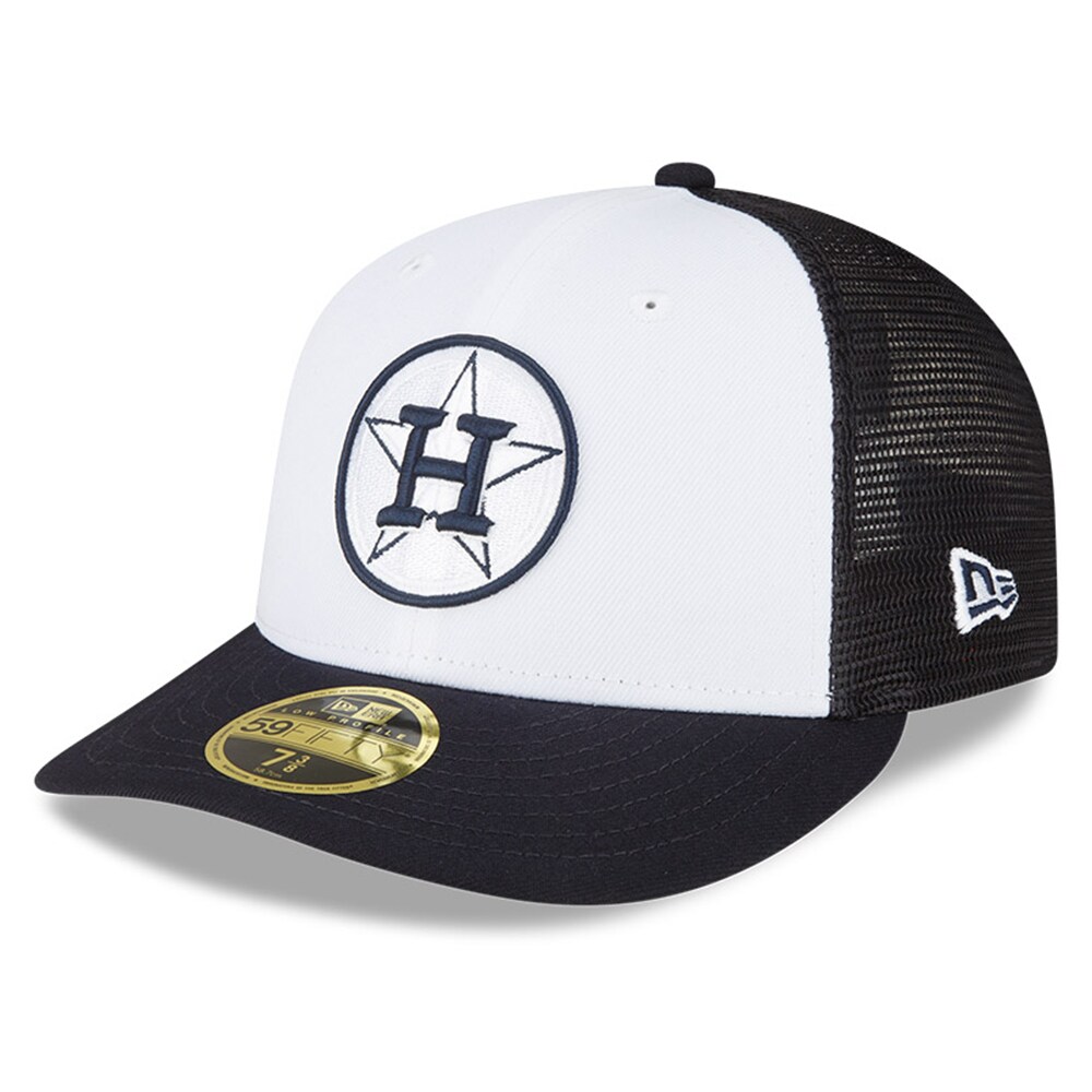 Houston Astros New Era 2023 On-Field Batting Practice Low Profile 59FIFTY Fitted Hat - White/Navy - PersonalJerseys