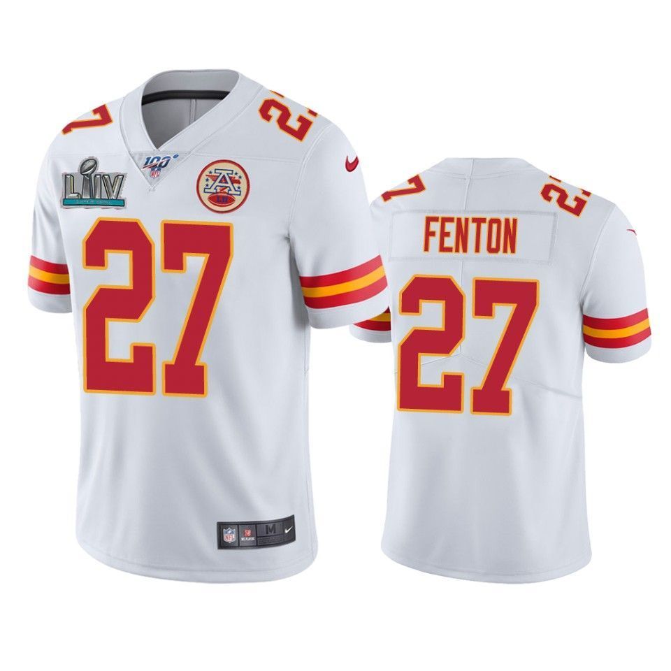 Kansas City Chiefs Rashad Fenton White Super Bowl LIV Vapor Limited Jersey - Friend Lounge Store - Shop for All Things Jerseys Sports - PersonalJerseys