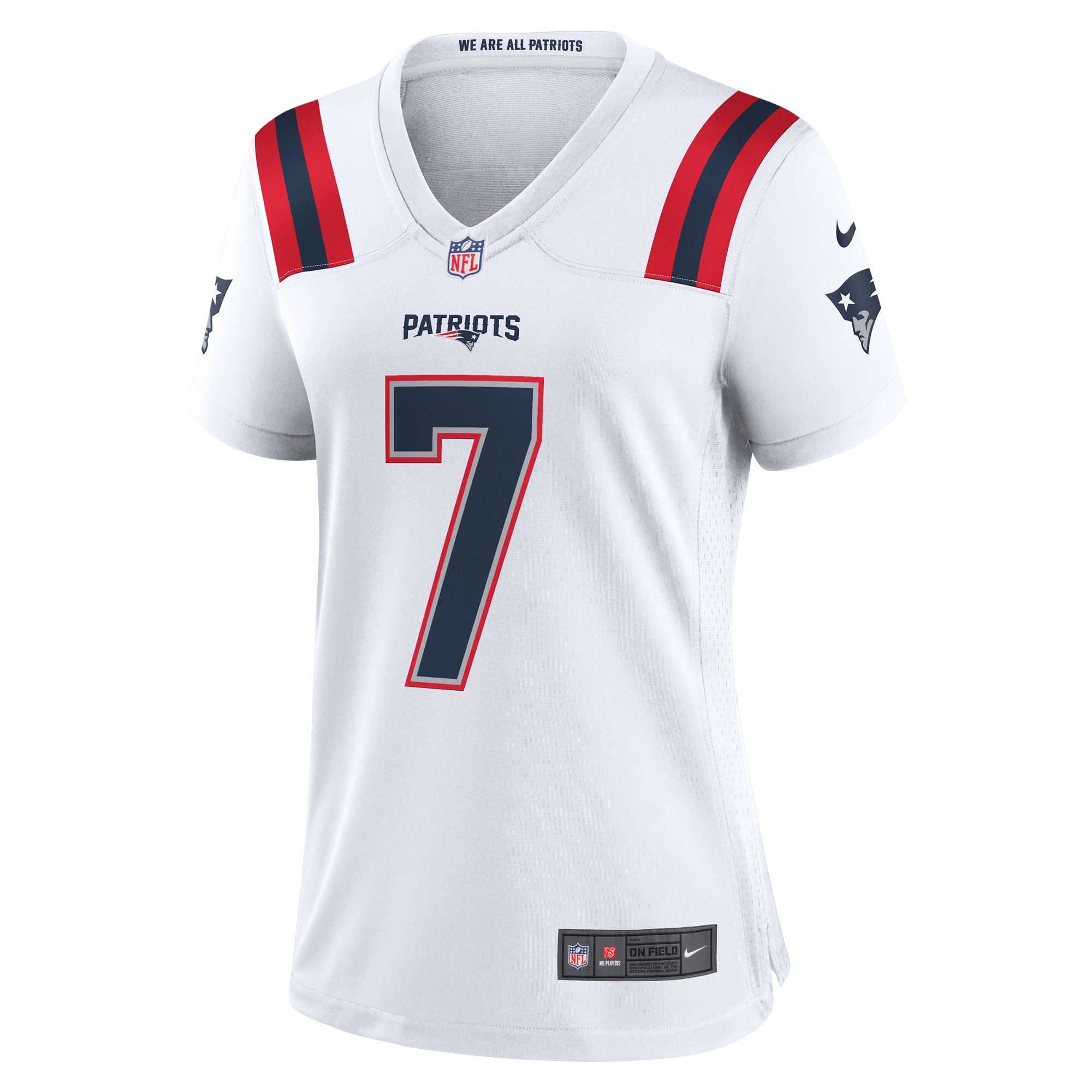 New England Patriots JuJu Smith-Schuster White Game Player Jersey for Youth Women Men - Friend Lounge Store - Shop for All Things Jerseys Sports - PersonalJerseys