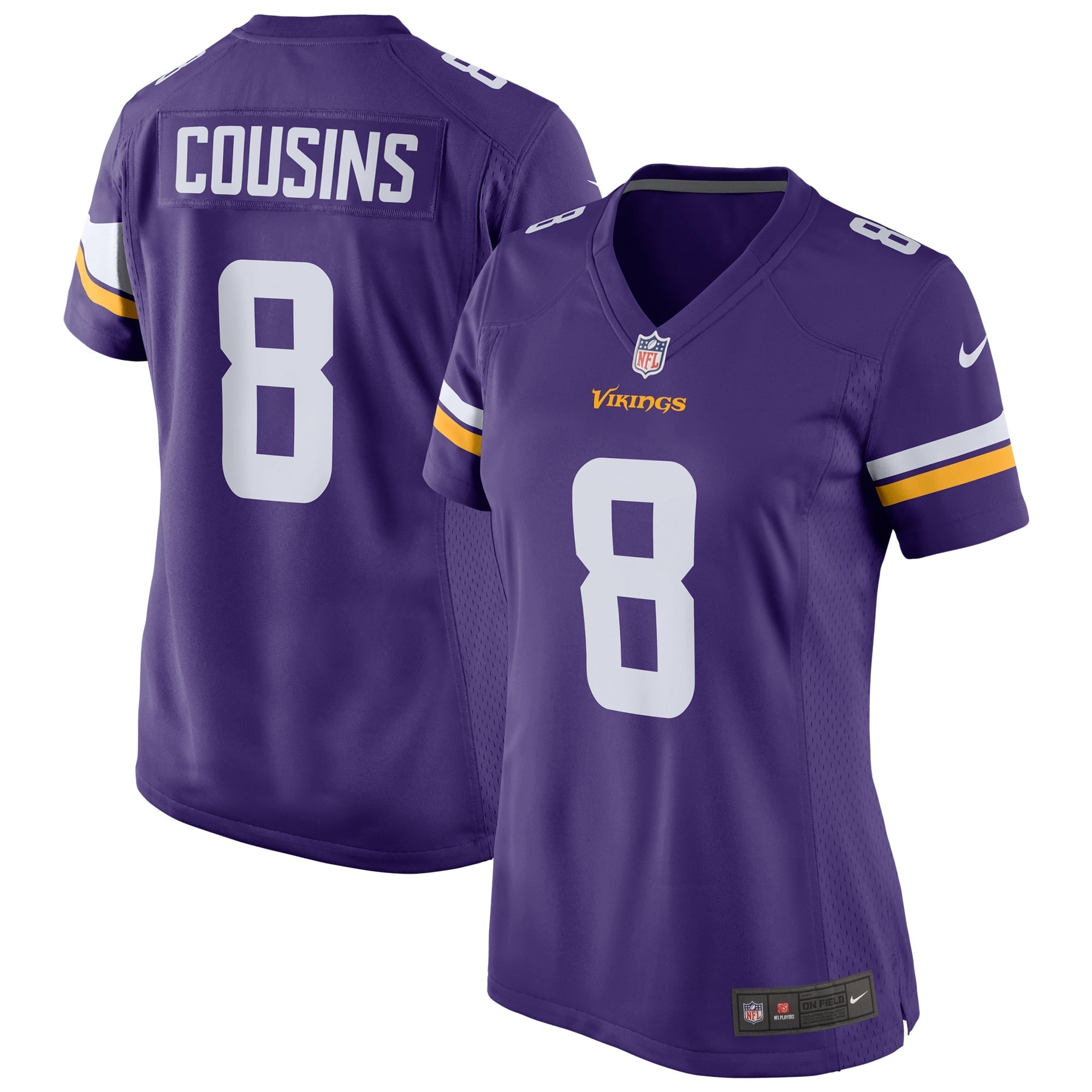 Women's Nike Kirk Cousins Purple Minnesota Vikings Game Jersey - PersonalJerseys