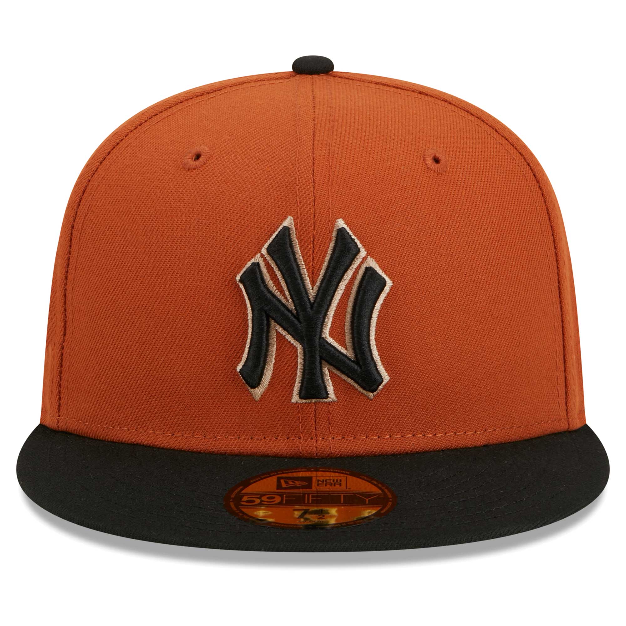 New York Yankees New Era 59FIFTY Fitted Hat - Orange/Black - PersonalJerseys