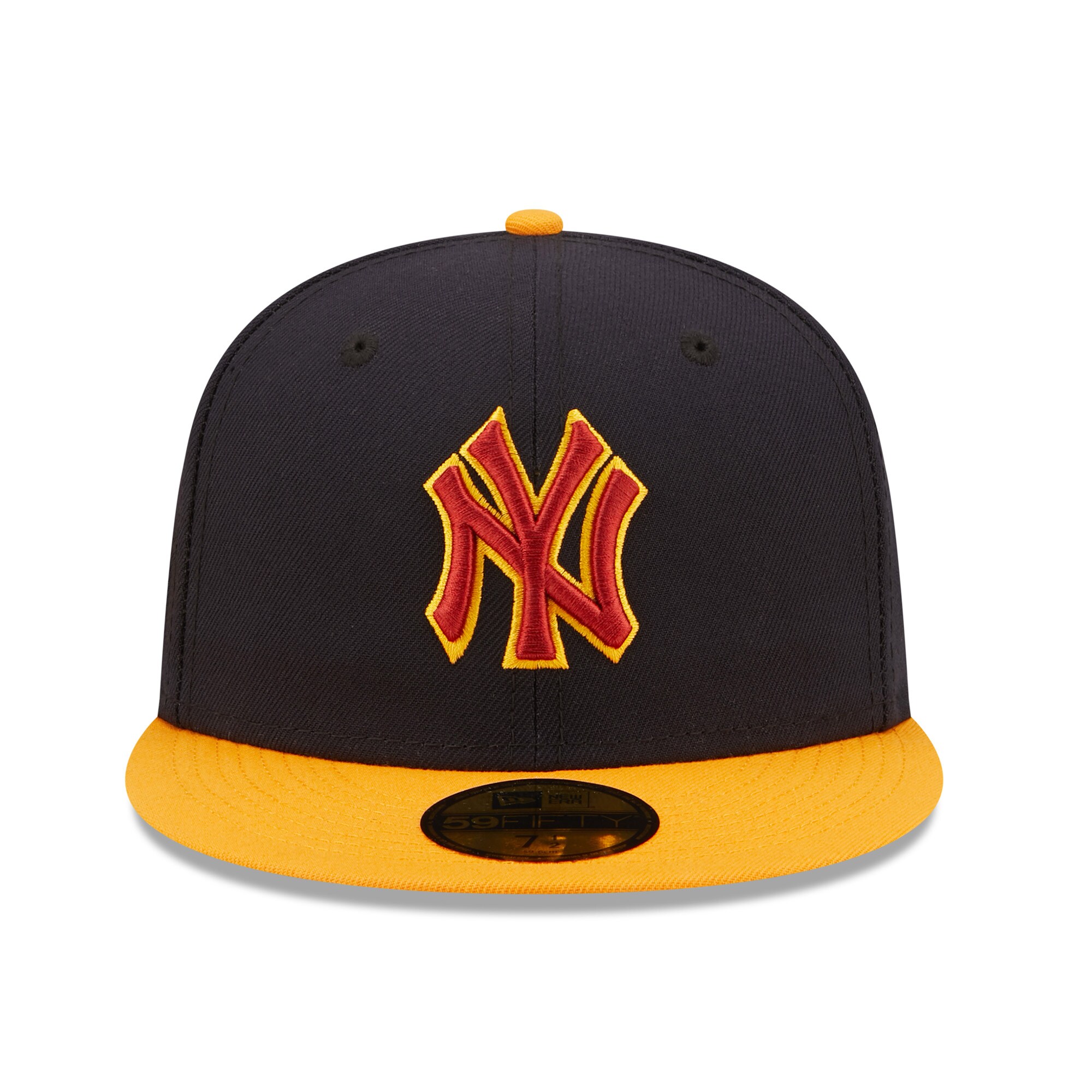 New York Yankees New Era Primary Logo 59FIFTY Fitted Hat - Navy/Gold - PersonalJerseys
