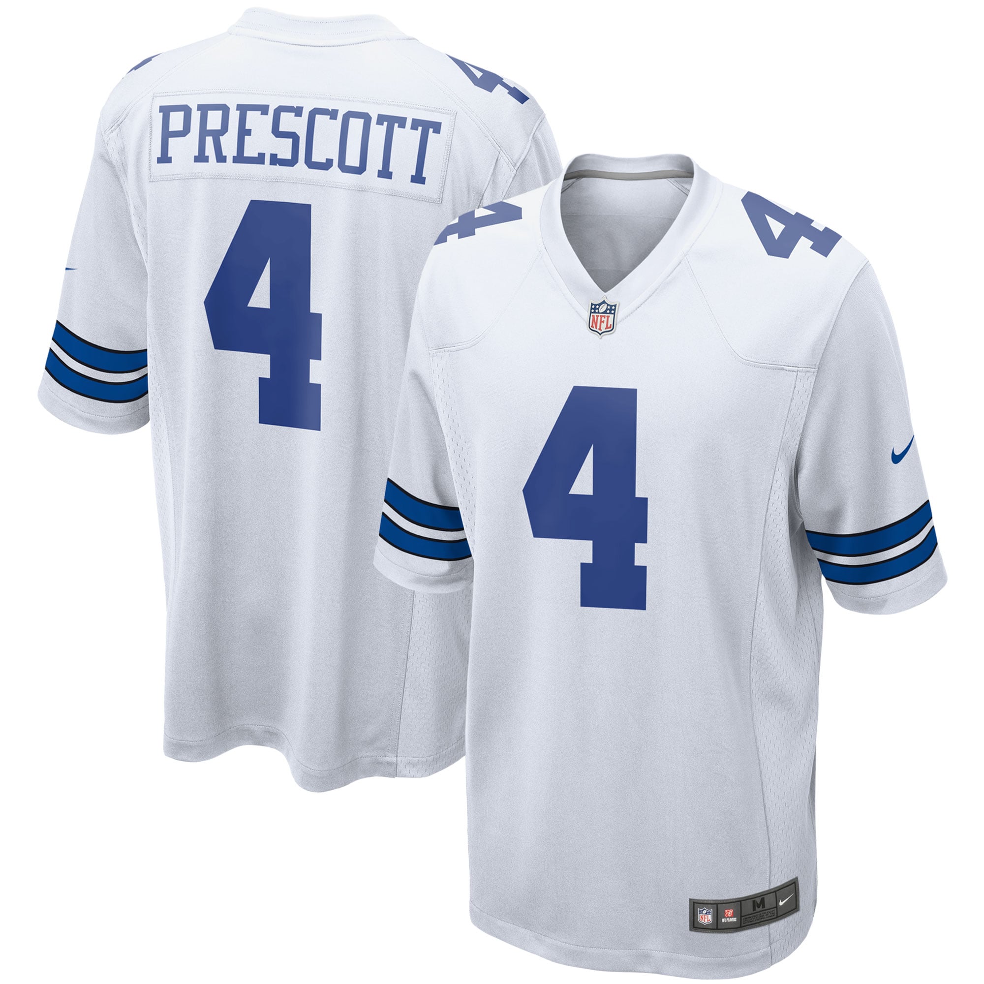 Dallas Cowboys Dak Prescott White Game Team Jersey for Youth Women Men - Friend Lounge Store - Shop for All Things Jerseys Sports - PersonalJerseys