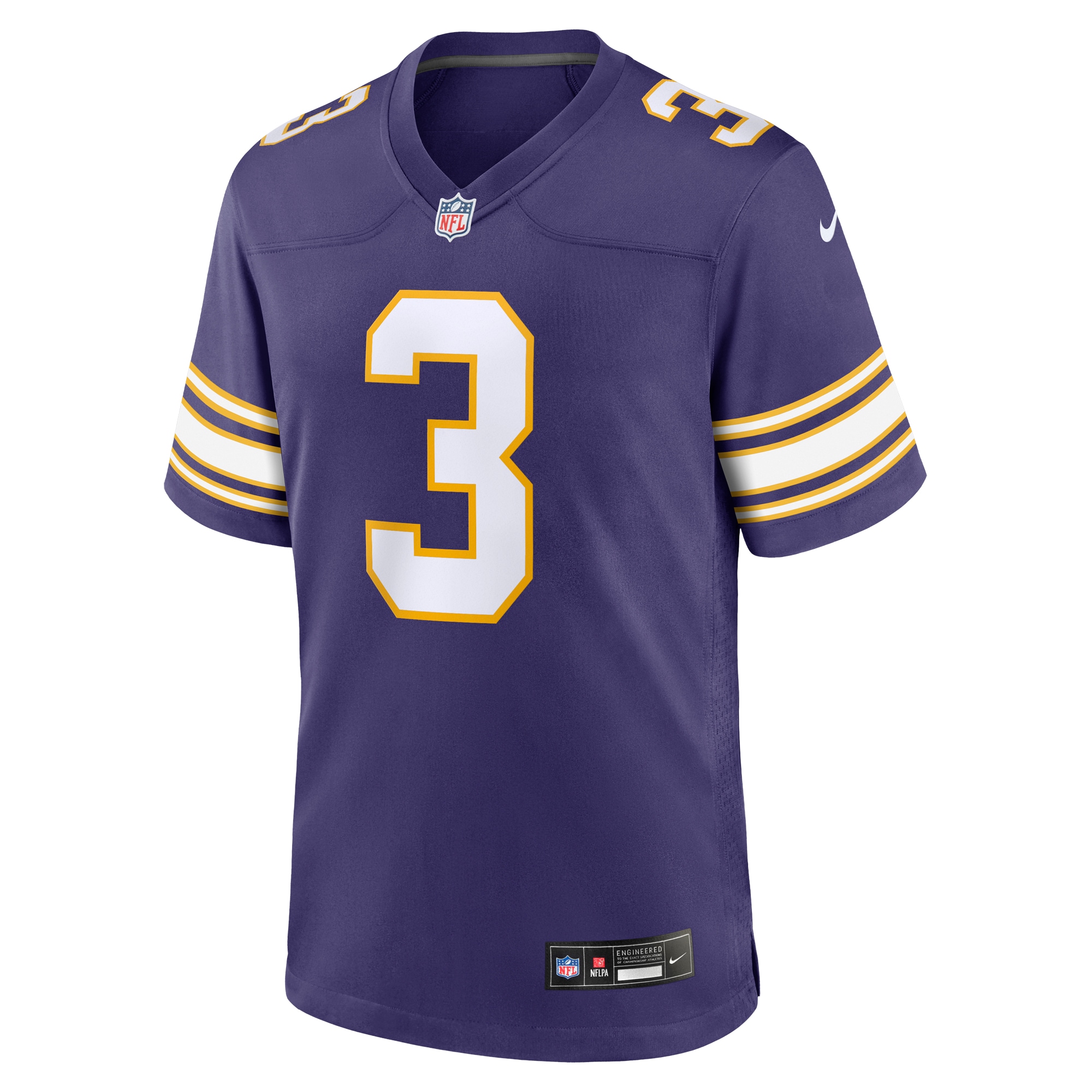 Jordans Addison Minnesota Vikings Nike Classic Player Game Jersey - Purple - PersonalJerseys