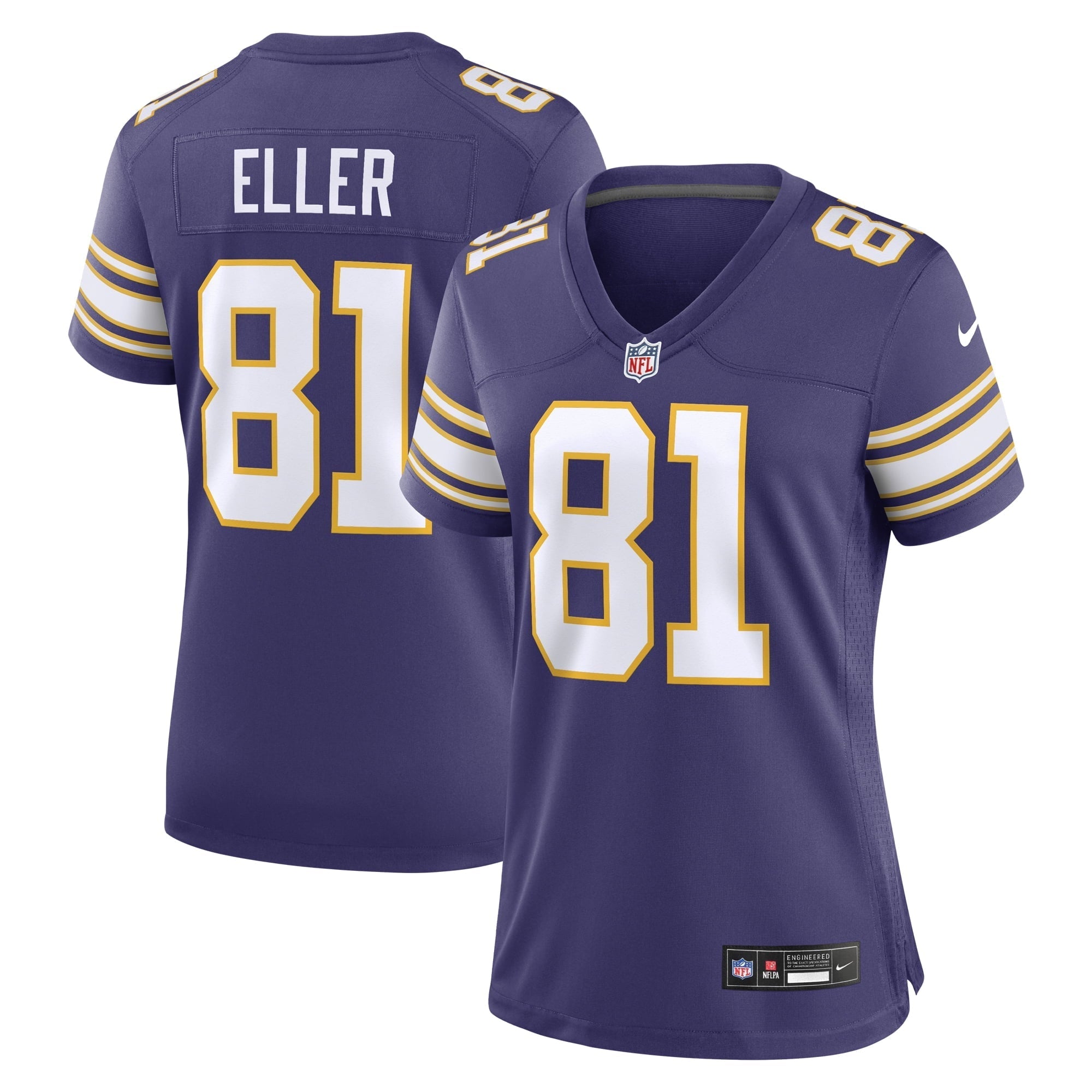 Women's Nike Carl Eller Purple Minnesota Vikings Classic Retired Player Jersey - PersonalJerseys
