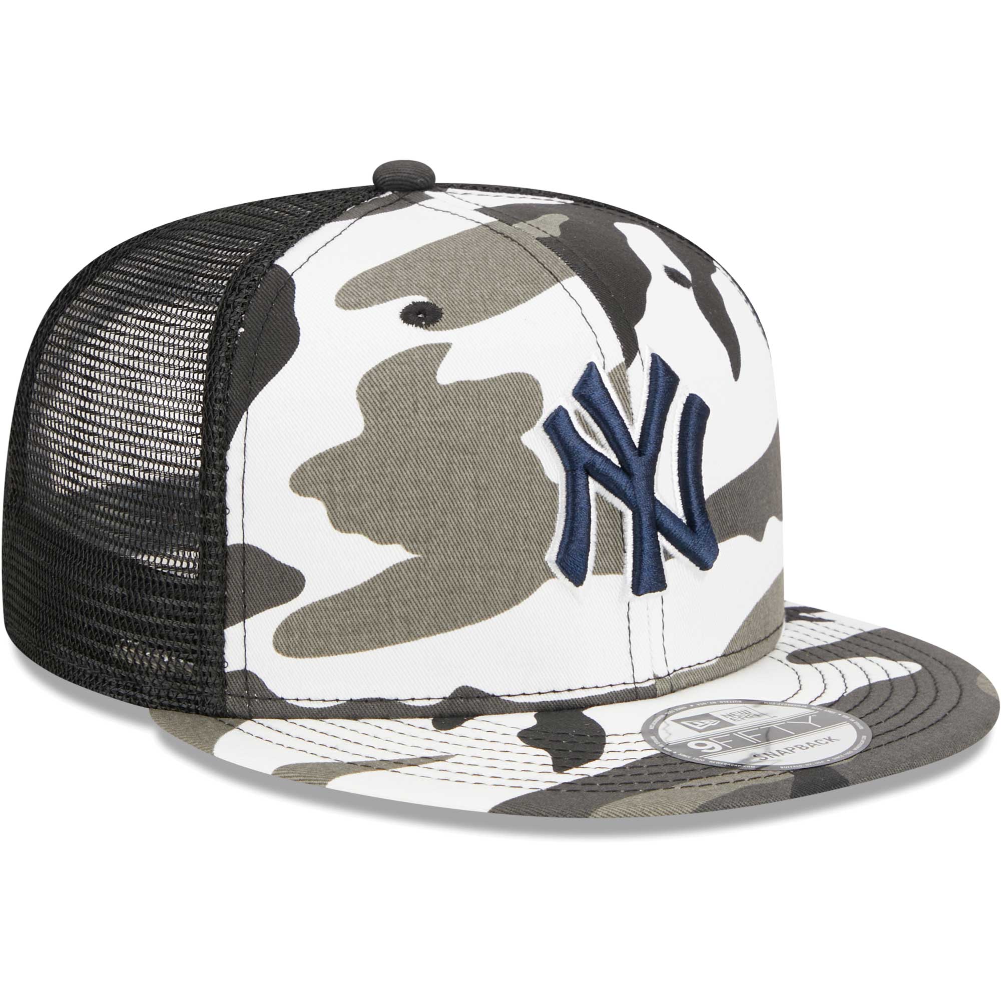 New York Yankees New Era Urban Camo Trucker 9FIFTY Snapback Hat - Camo - PersonalJerseys