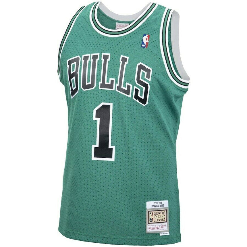 Youth Chicago Bulls Derrick Rose Mitchell &Ness Kelly Green Hardwood Classics Swingman Jersey - PersonalJerseys