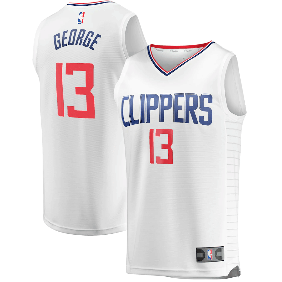 Paul George LA Clippers Branded Fast Break Jersey White - Association Edition - Friend Lounge Store - Shop for All Things Jerseys Sports - PersonalJerseys