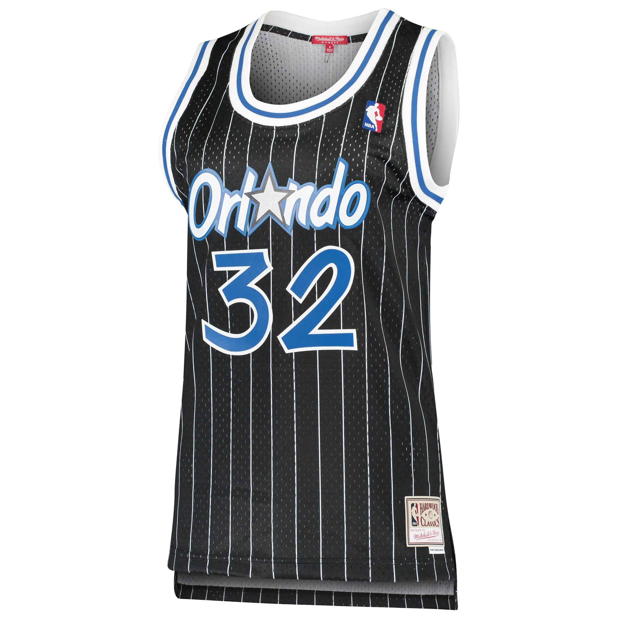 Shaquille O'Neal Orlando Magic Mitchell & Ness Women's 1995-96 Hardwood Classics Swingman Jersey - Black - PersonalJerseys