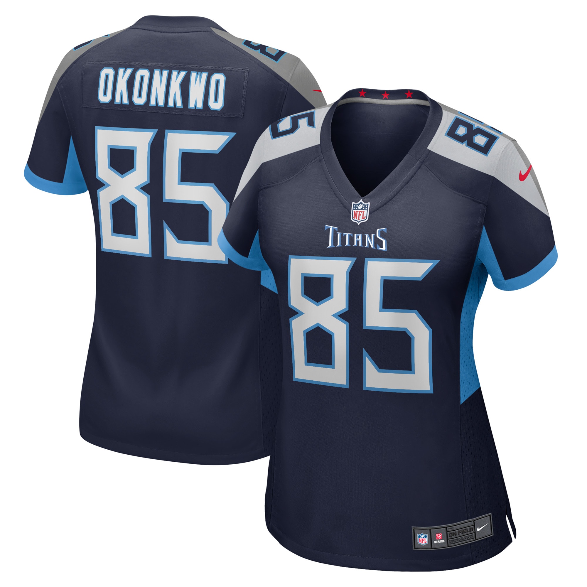 Chigoziem Okonkwo Tennessee Titans Nike Women's Game Player Jersey - Navy - PersonalJerseys