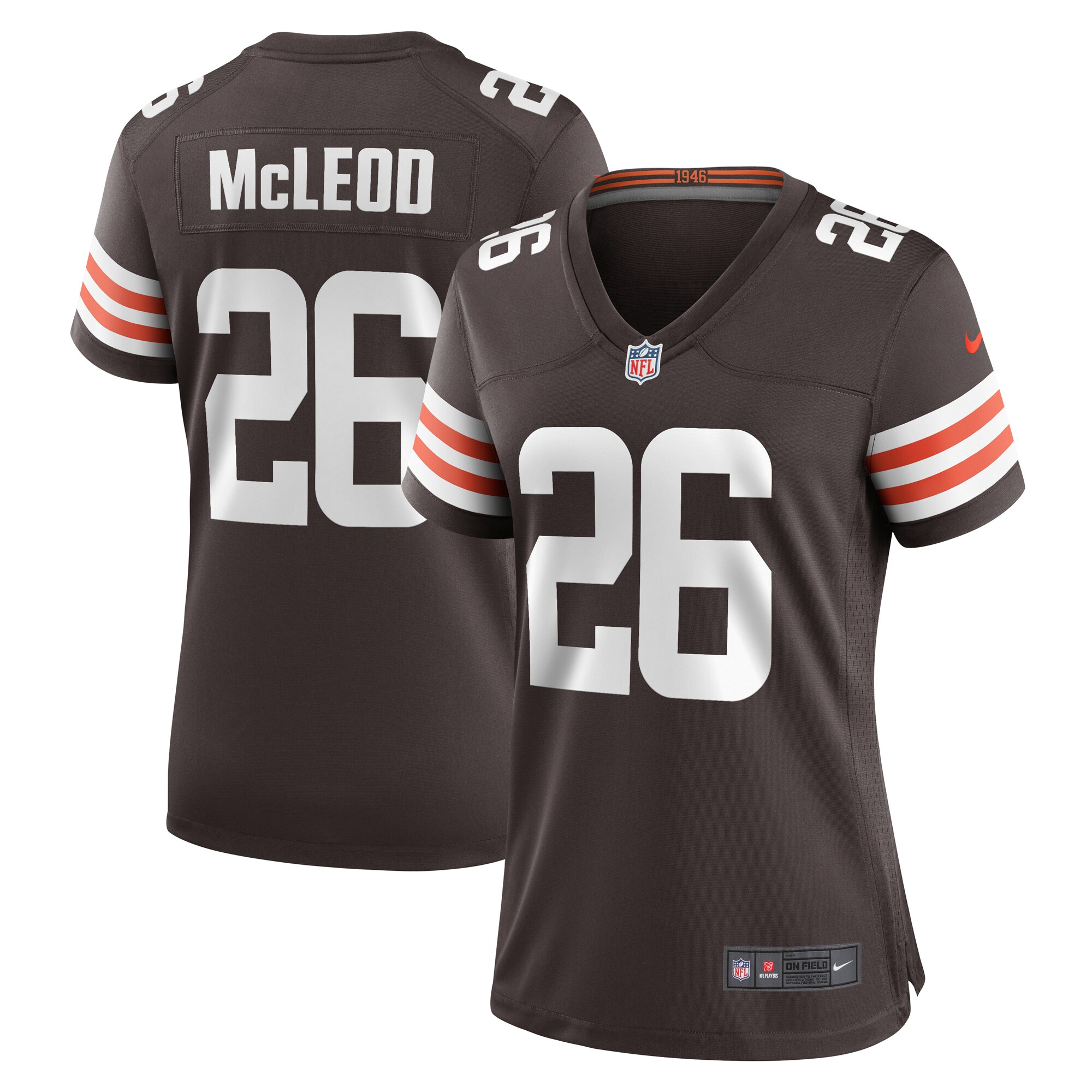 Rodney McLeod Cleveland Browns Nike Women's Team Game Jersey -  Brown - PersonalJerseys