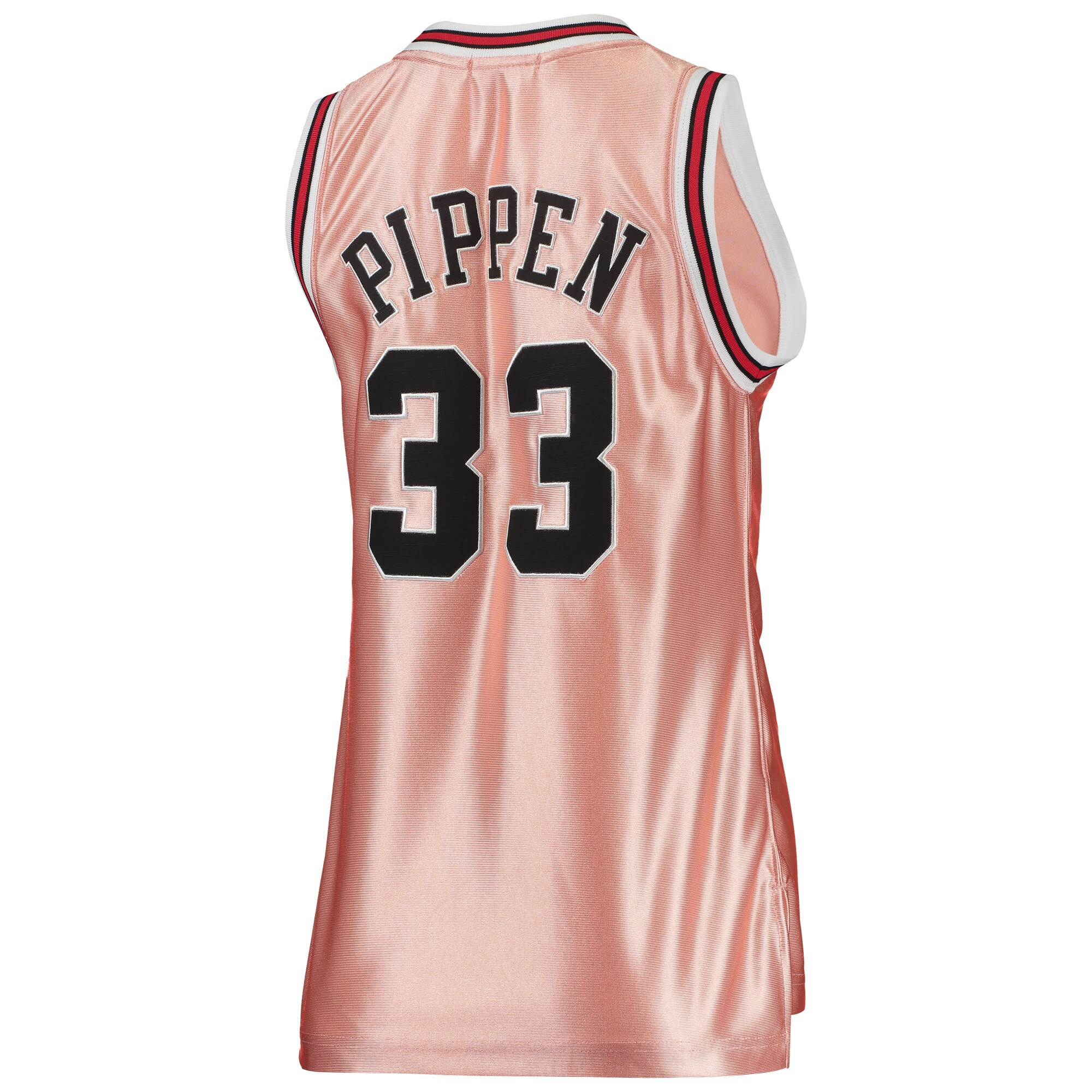 Scottie Pippen Chicago Bulls Mitchell &Ness Women's 75th Anniversary Rose Gold 1997 Swingman Jersey - Pink - PersonalJerseys