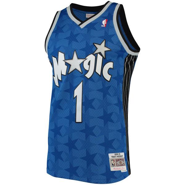 Men's Orlando Magic Tracy McGrady Mitchell & Ness Blue 2001-02 Hardwood Classics Swingman Jersey - PersonalJerseys