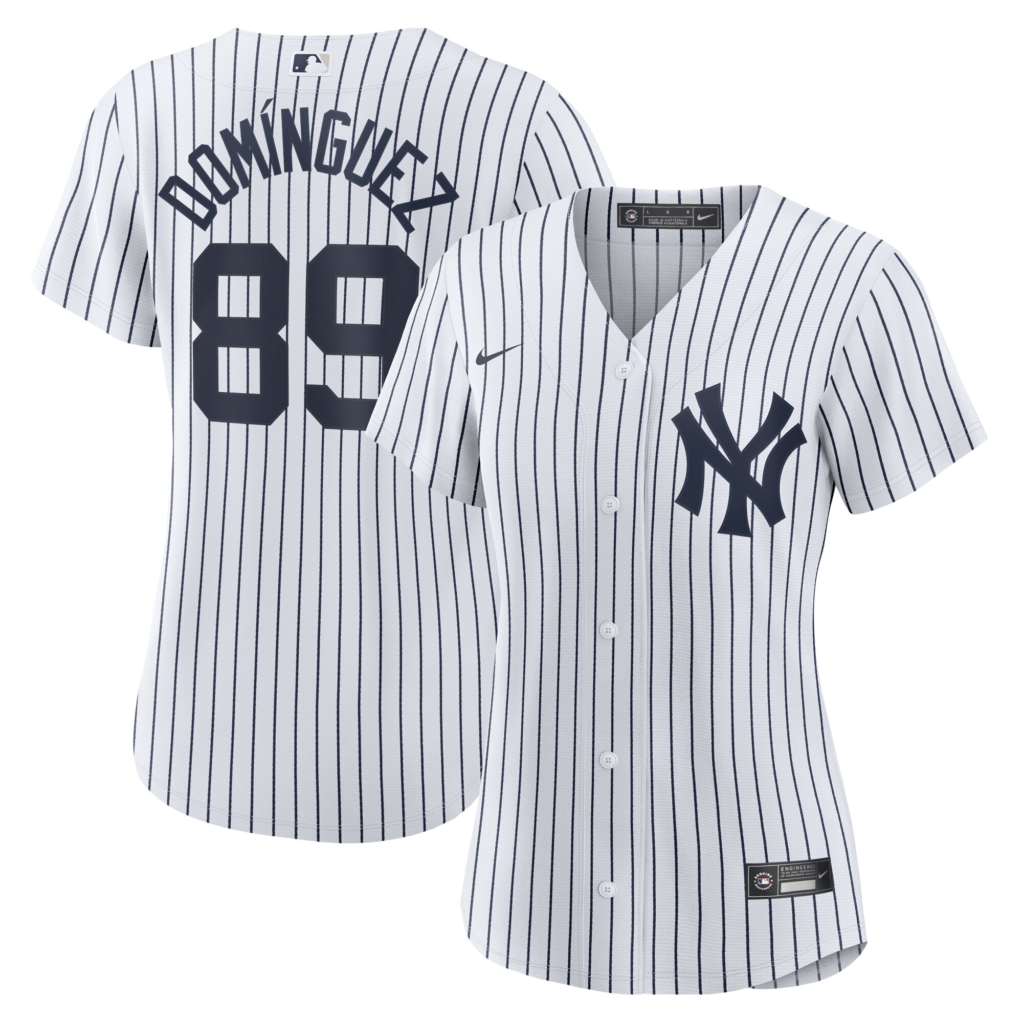 Jasson Dominguez New York Yankees Nike Women's Home Official Replica Player Jersey - White - PersonalJerseys