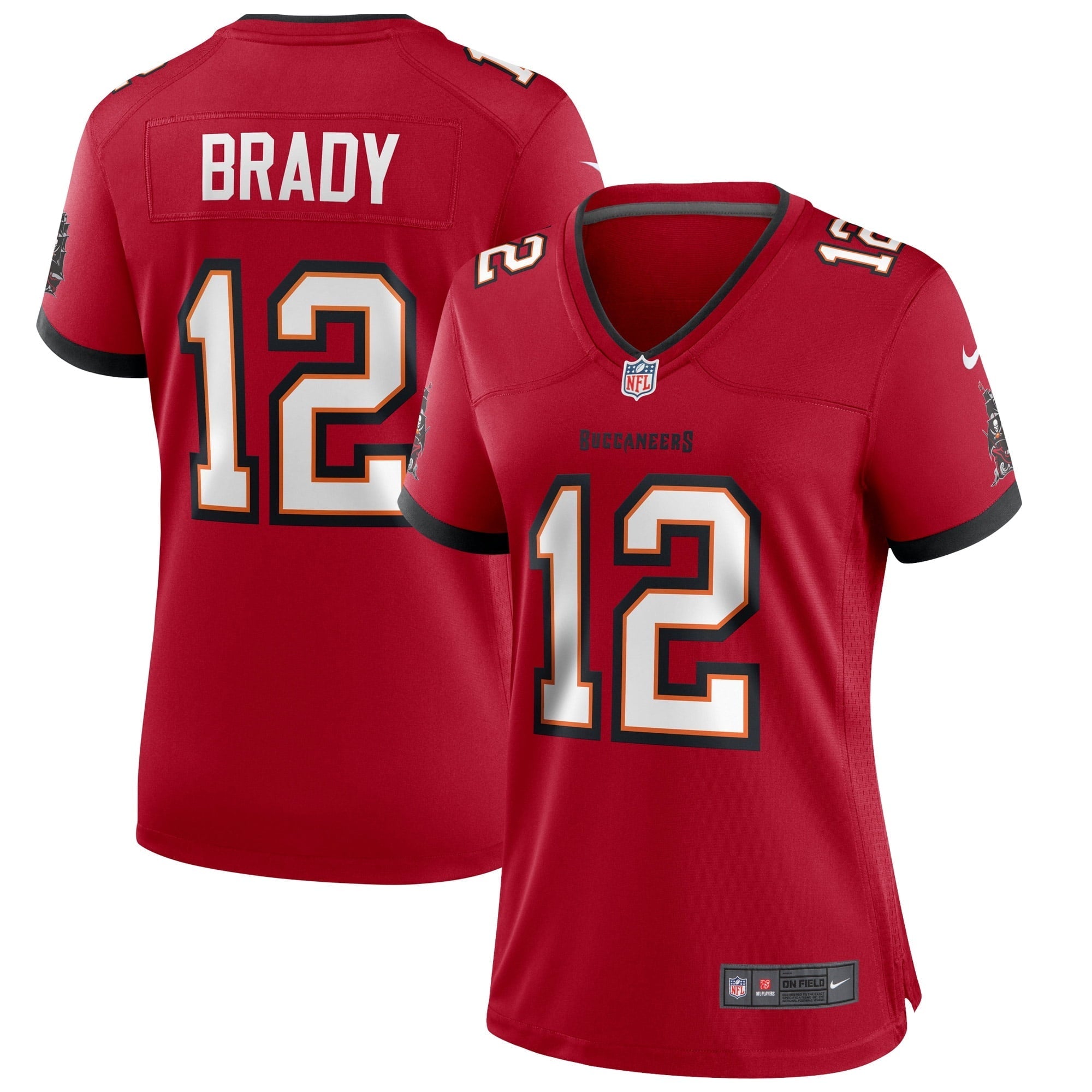 Women's Nike Tom Brady Red Tampa Bay Buccaneers Game Jersey - PersonalJerseys