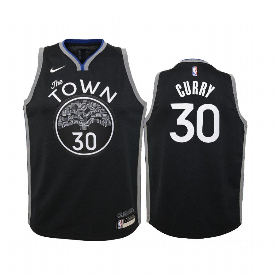 Stephen Curry Golden State Warriors Black City Edition 2019-20 Jersey - youth - Friend Lounge Store - Shop for All Things Jerseys Sports - PersonalJerseys
