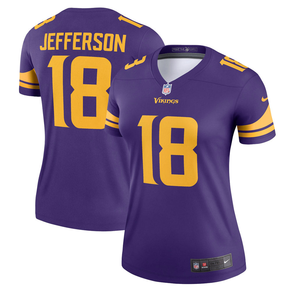 Women's Minnesota Vikings Justin Jefferson Alternate Legend Jersey Purple - Sports Wear Jersey - PersonalJerseys