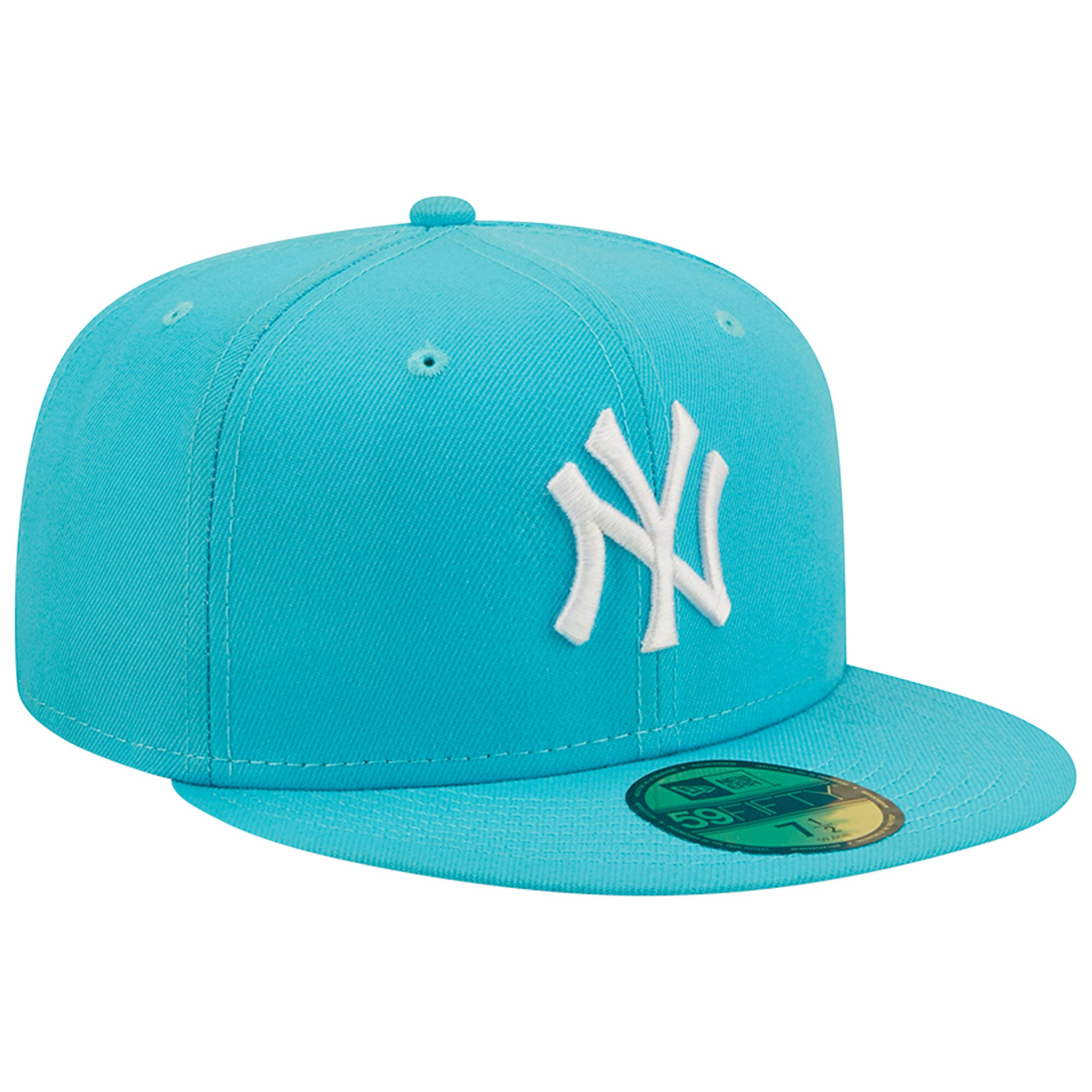 New York Yankees New Era Vice Highlighter Logo 59FIFTY Fitted Hat - Blue - PersonalJerseys