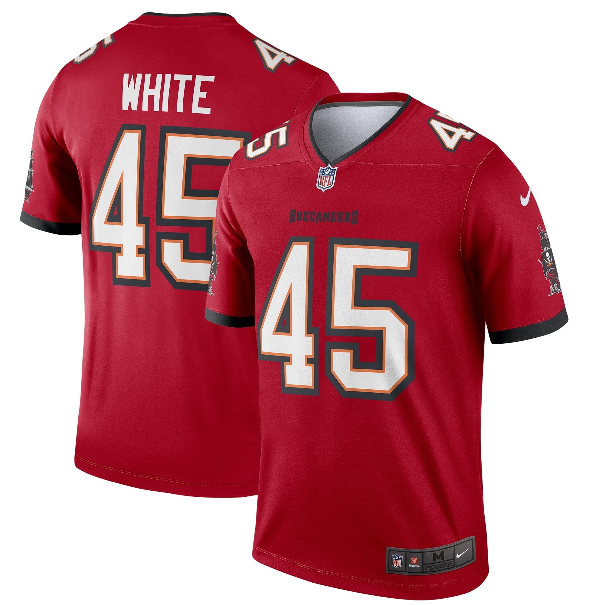 Men's Nike Devin White Red Tampa Bay Buccaneers Legend Jersey - PersonalJerseys