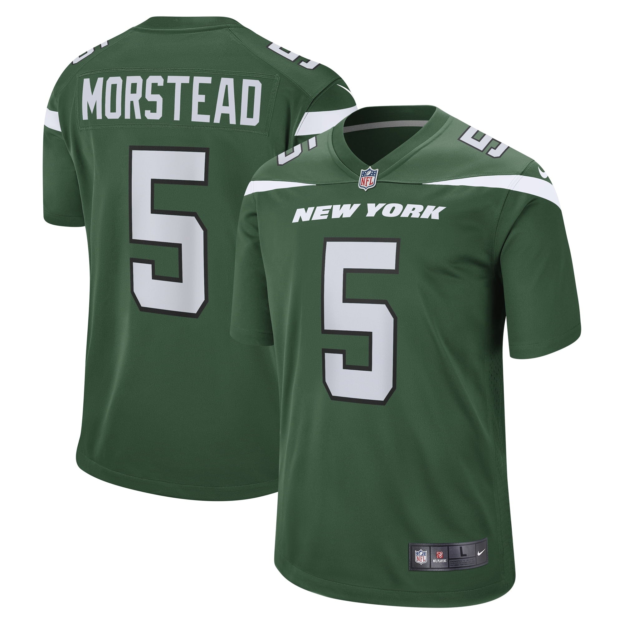 Men's Nike Thomas Morstead Gotham Green New York Jets Game Player Jersey - PersonalJerseys