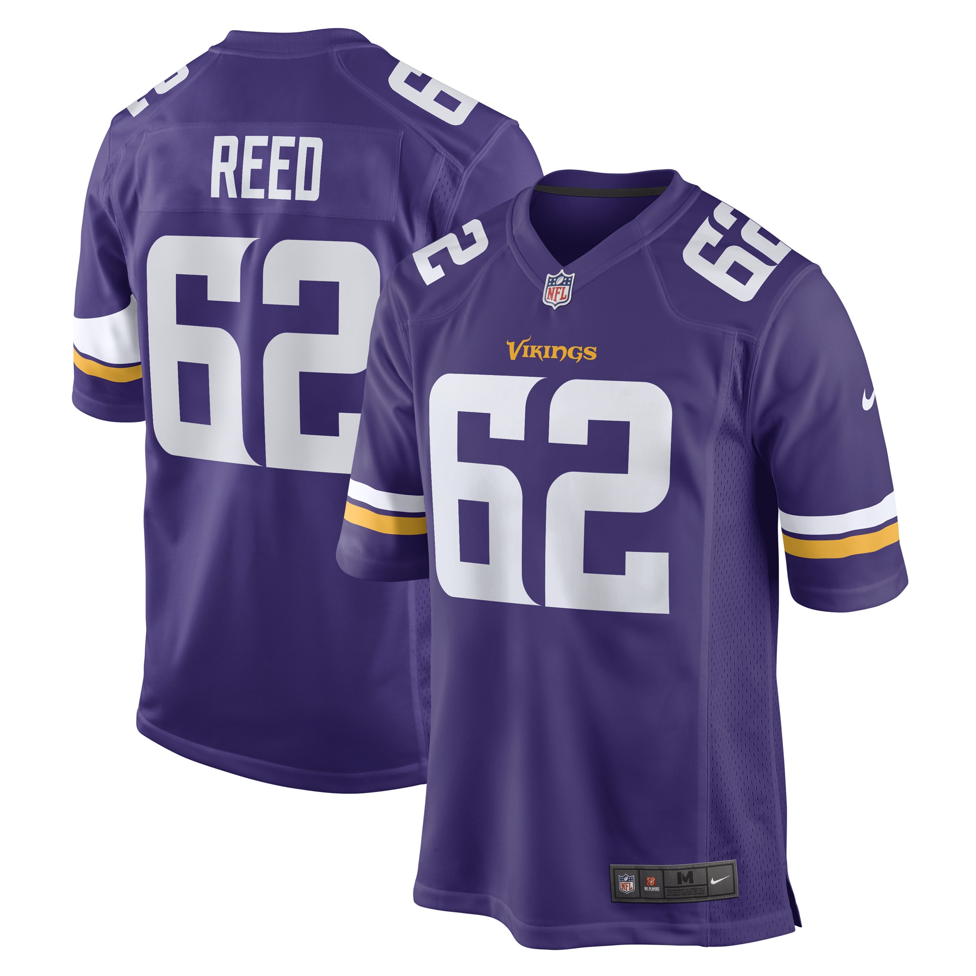 Minnesota Vikings Chris Reed Purple Game Player Jersey for Youth Women Men - Friend Lounge Store - Shop for All Things Jerseys Sports - PersonalJerseys