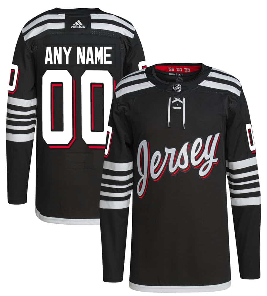 New Jersey Devils 202122 Alternate Primegreen Authentic Pro Custom Jersey - Black - Friend Lounge Store - Shop for All Things Jerseys Sports - PersonalJerseys