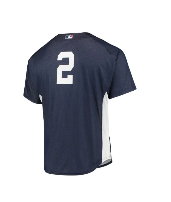 Men's Derek Jeter New York Yankees Mitchell & Ness Navy 2009 Authentic Batting Practice Jersey - PersonalJerseys