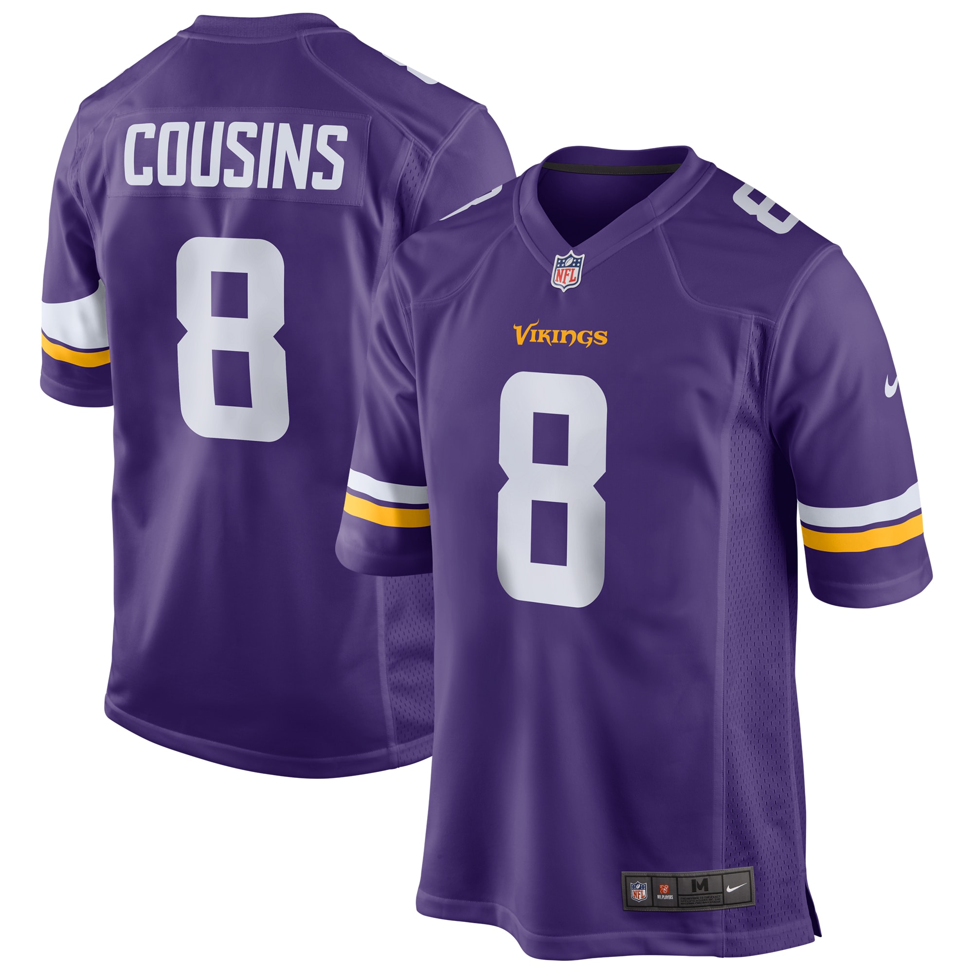 Kirk Cousins Minnesota Vikings Nike Game Jersey - Purple - PersonalJerseys