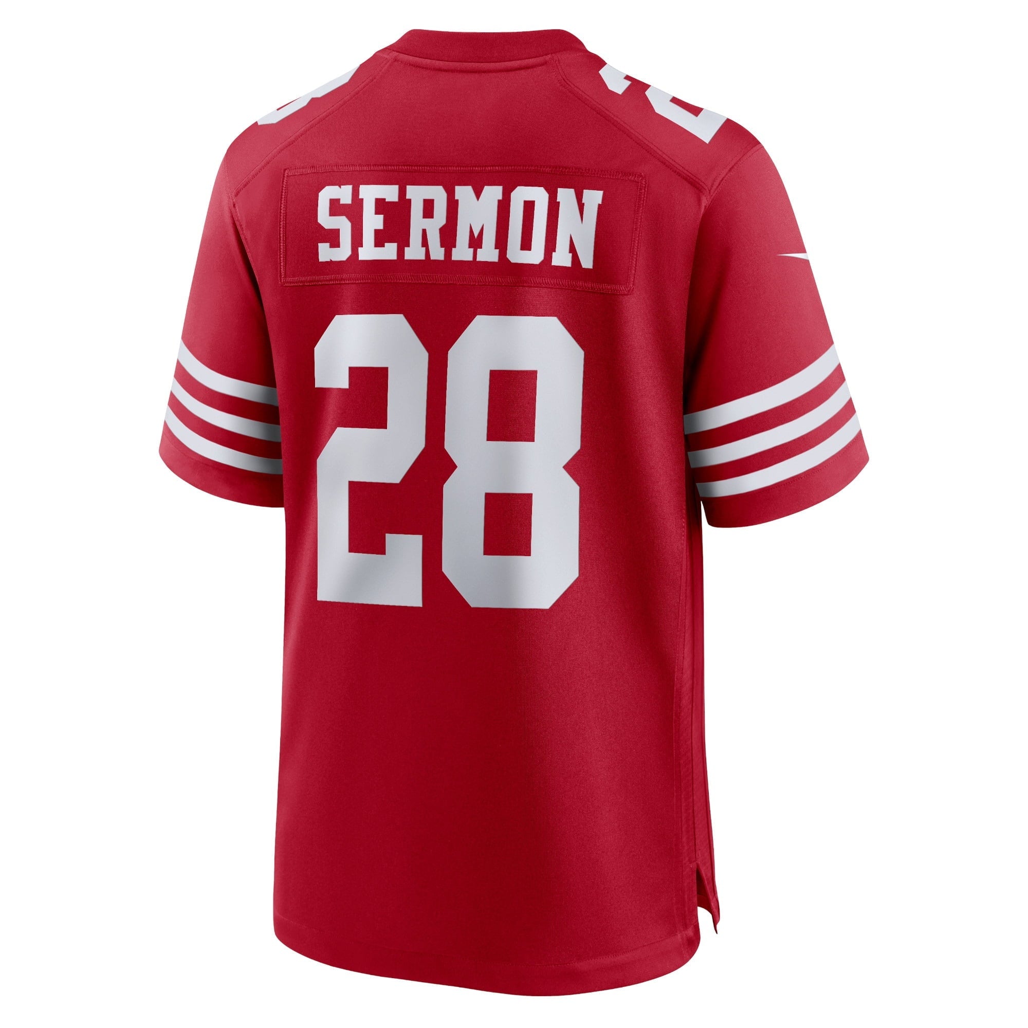 Men's Nike Trey Sermon Scarlet San Francisco 49ers Player Game Jersey - PersonalJerseys