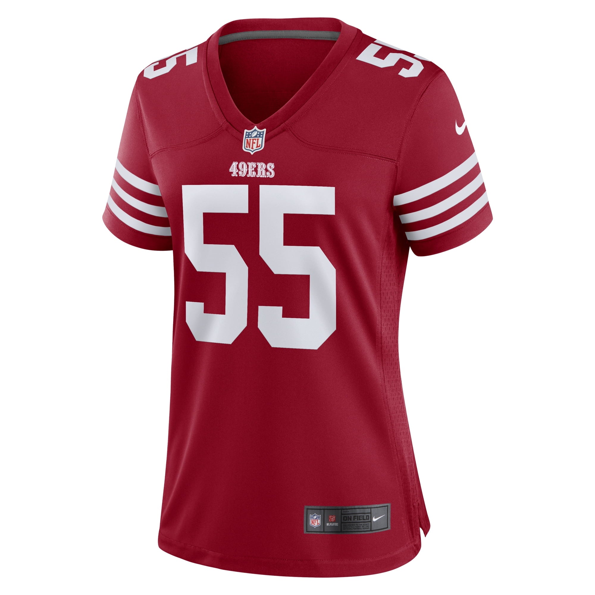 Women's Nike Jon Feliciano Scarlet San Francisco 49ers Game Player Jersey - PersonalJerseys