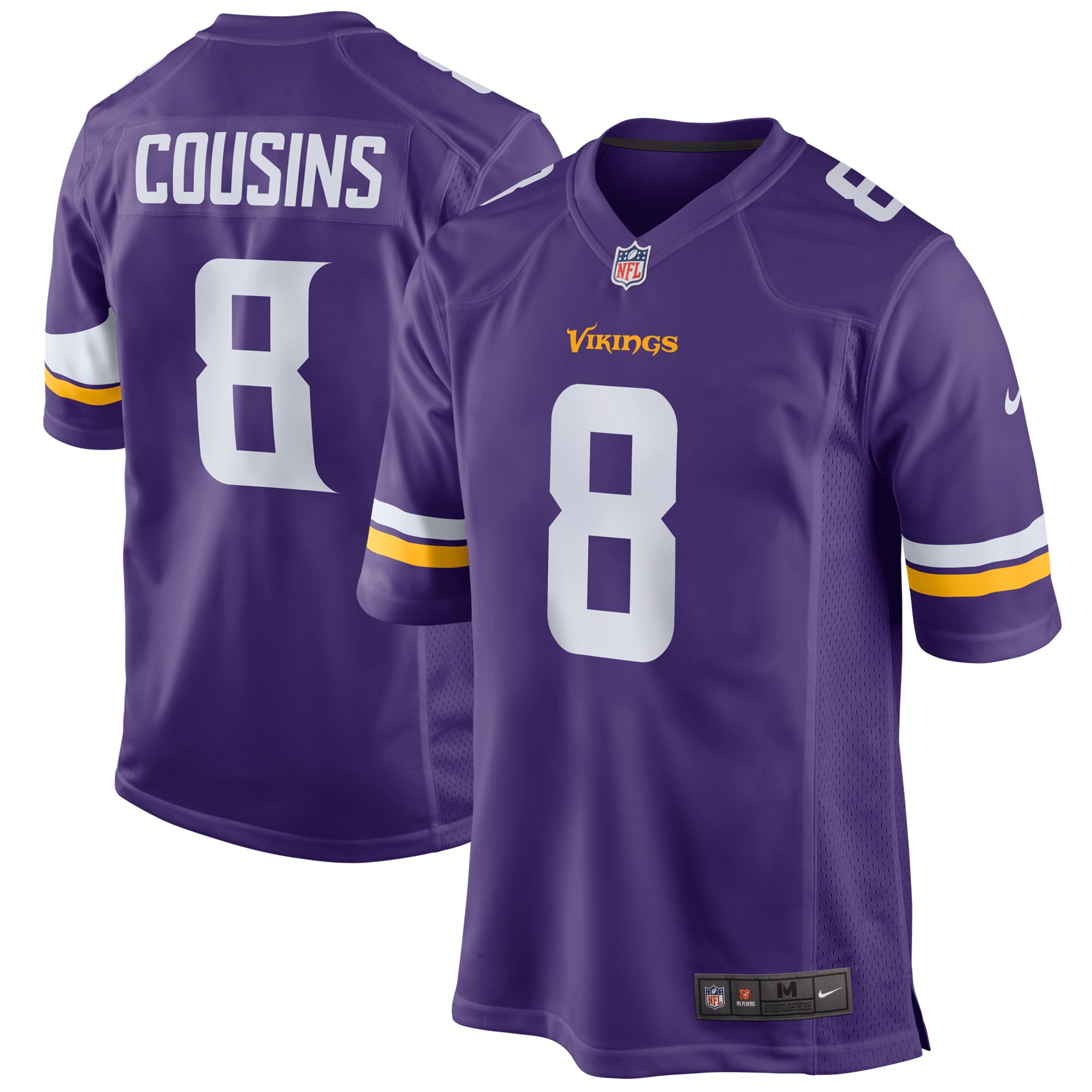 Kirk Cousins Minnesota Vikings Nike Youth Game Jersey - Purple - PersonalJerseys