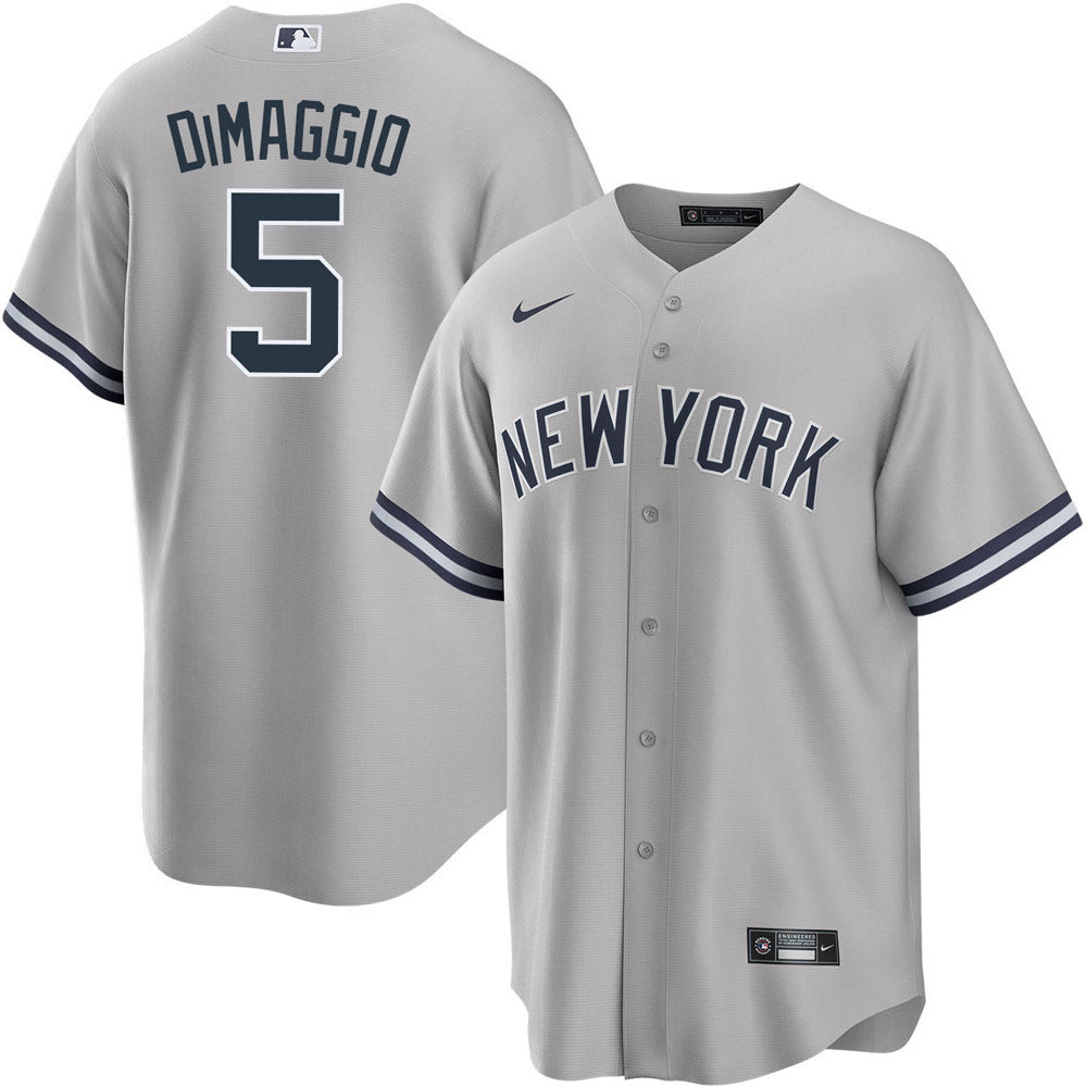 Men's New York Yankees Joe DiMaggio Replica Road Jersey - Gray - Sports Wear Jersey - PersonalJerseys