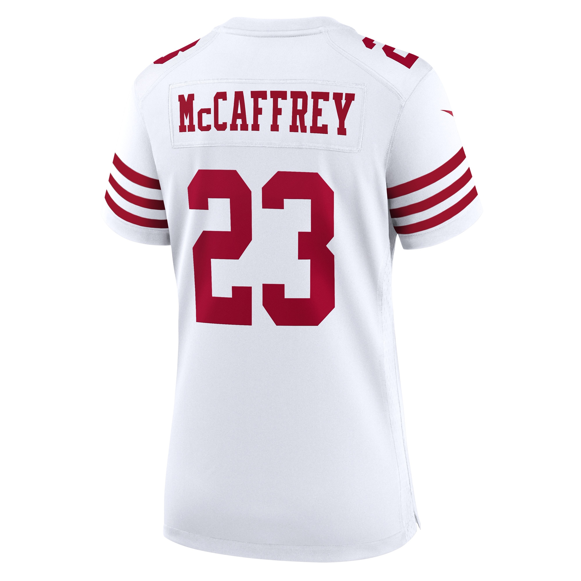 San Francisco 49ers Christian McCaffrey White Game Player Jersey for Youth Women Men - Friend Lounge Store - Shop for All Things Jerseys Sports - PersonalJerseys