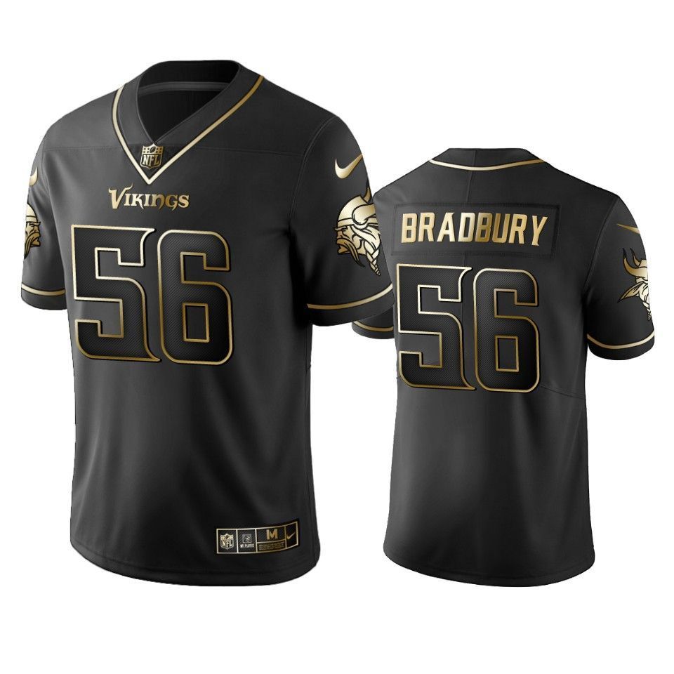 Minnesota Vikings Garrett Bradbury Black 2019 Vapor Limited Golden Edition Jersey - Friend Lounge Store - Shop for All Things Jerseys Sports - PersonalJerseys