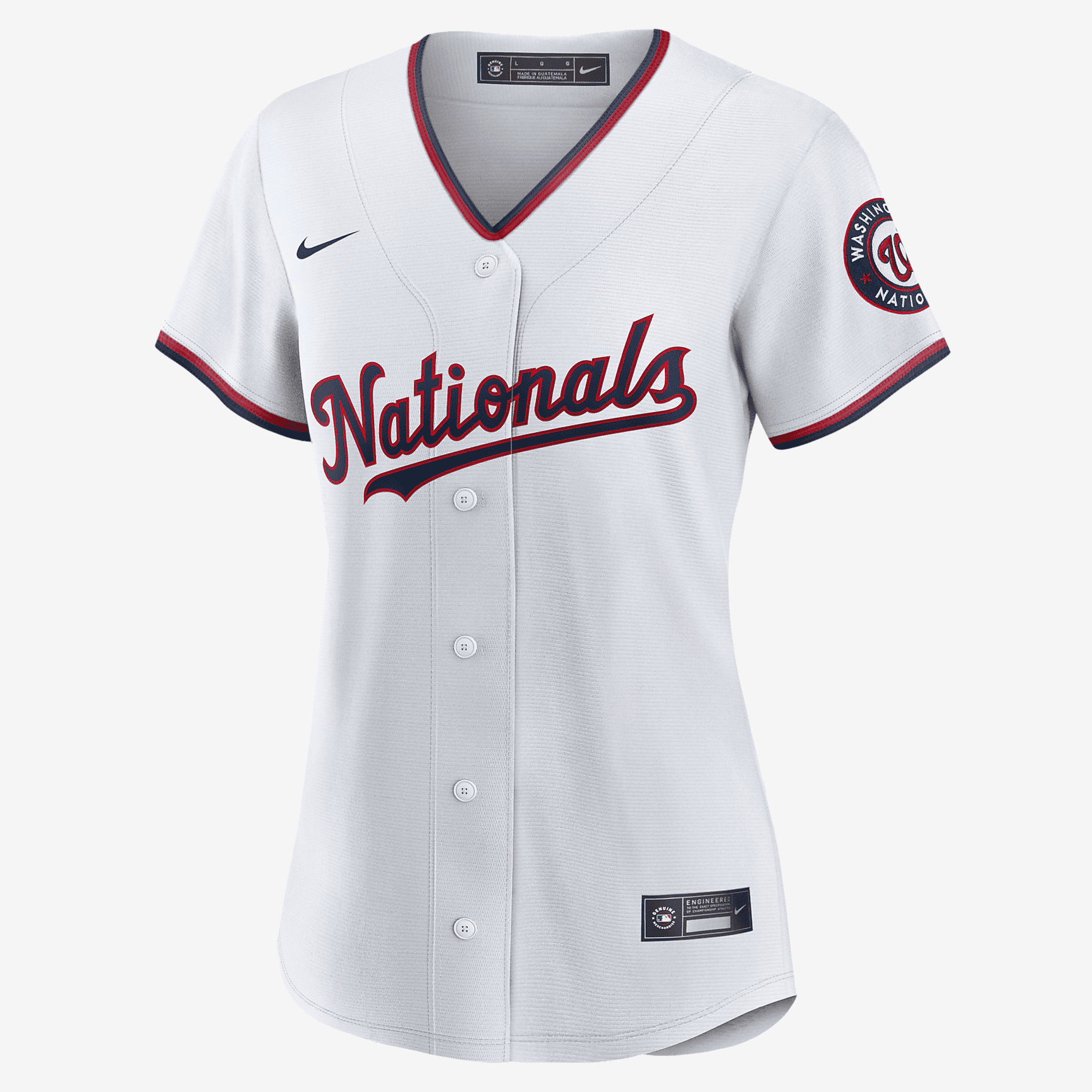 MLB Washington Nationals Women's Replica Baseball Jersey - White - PersonalJerseys