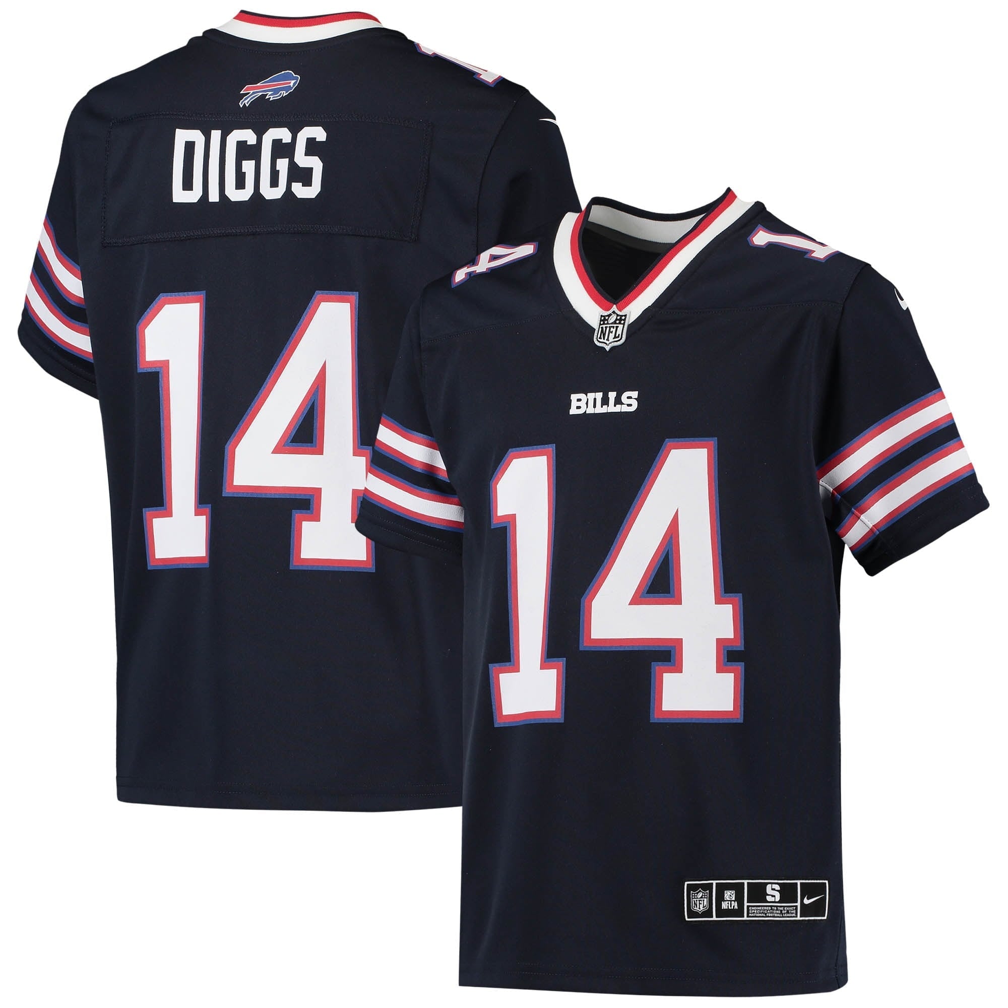 Youth Nike Stefon Diggs Navy Buffalo Bills Inverted Team Game Jersey - PersonalJerseys