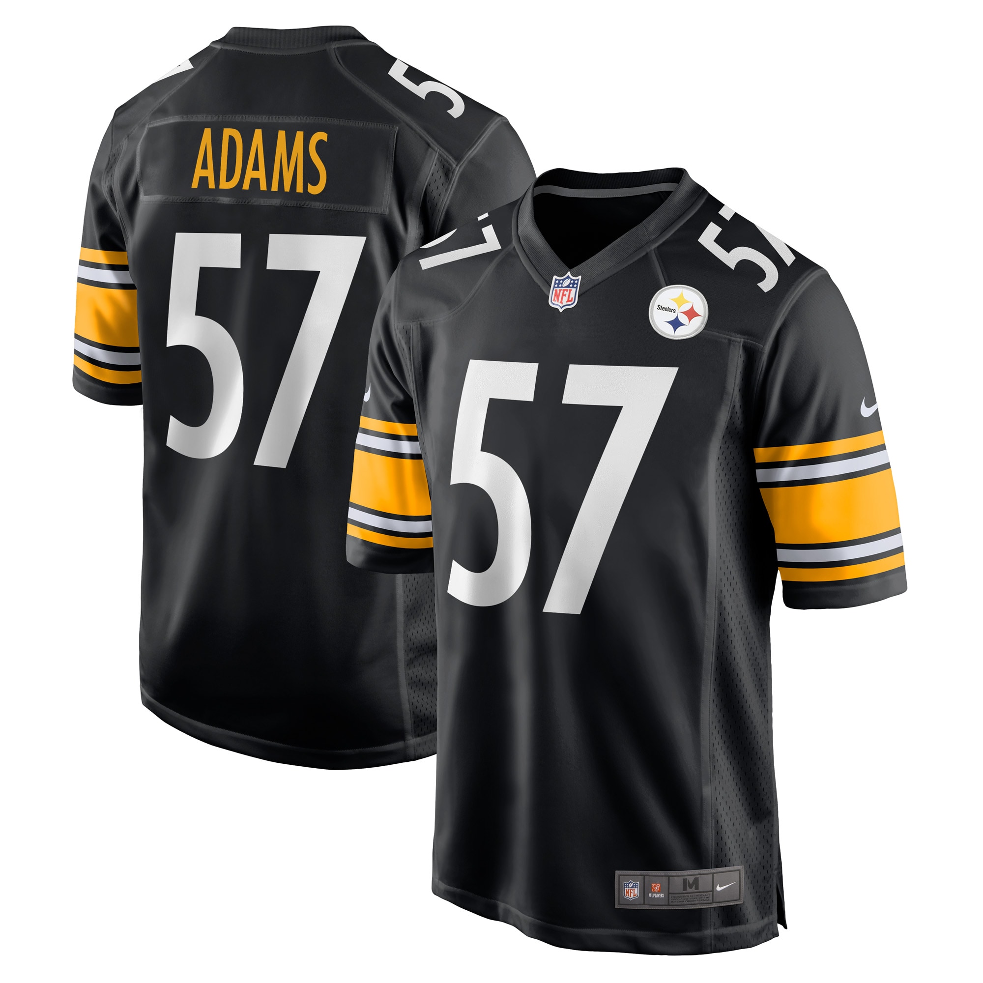 Montravius Adams Pittsburgh Steelers Nike Game Player Jersey - Black - PersonalJerseys