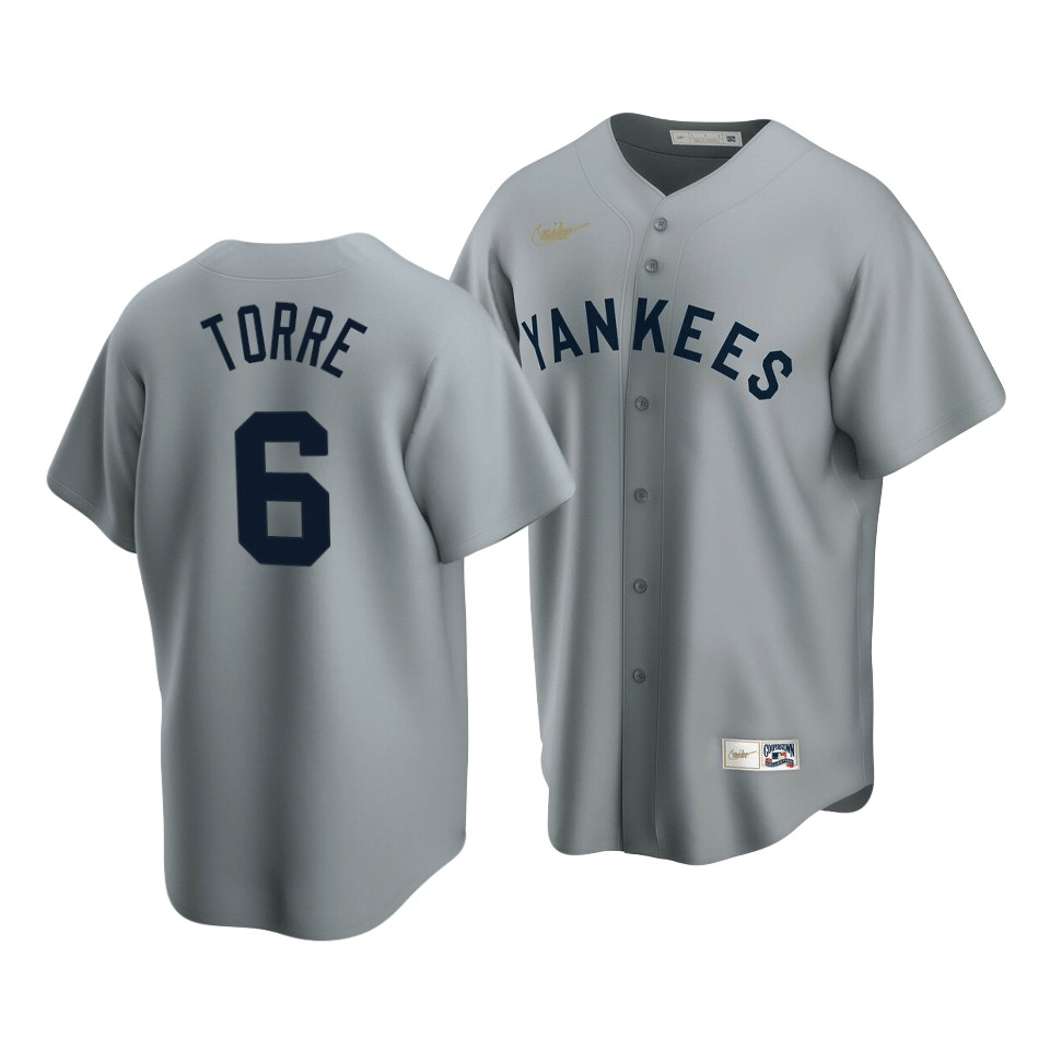Men's New York Yankees Joe Torre #6 Cooperstown Collection White Home Jersey - Friend Lounge Store - Shop for All Things Jerseys Sports - PersonalJerseys