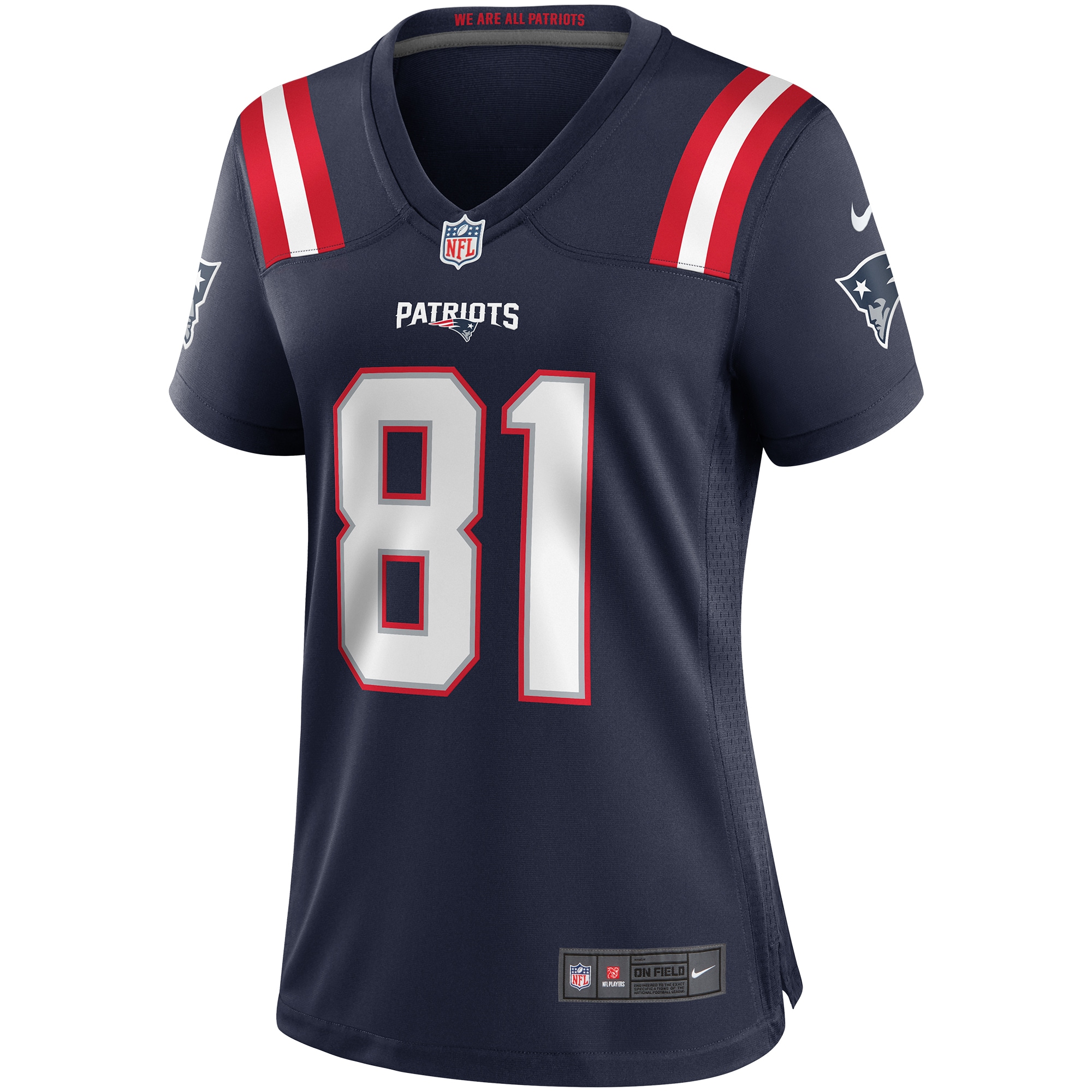 New England Patriots Randy Moss Navy Game Retired Player Jersey for Youth Women Men - Friend Lounge Store - Shop for All Things Jerseys Sports - PersonalJerseys