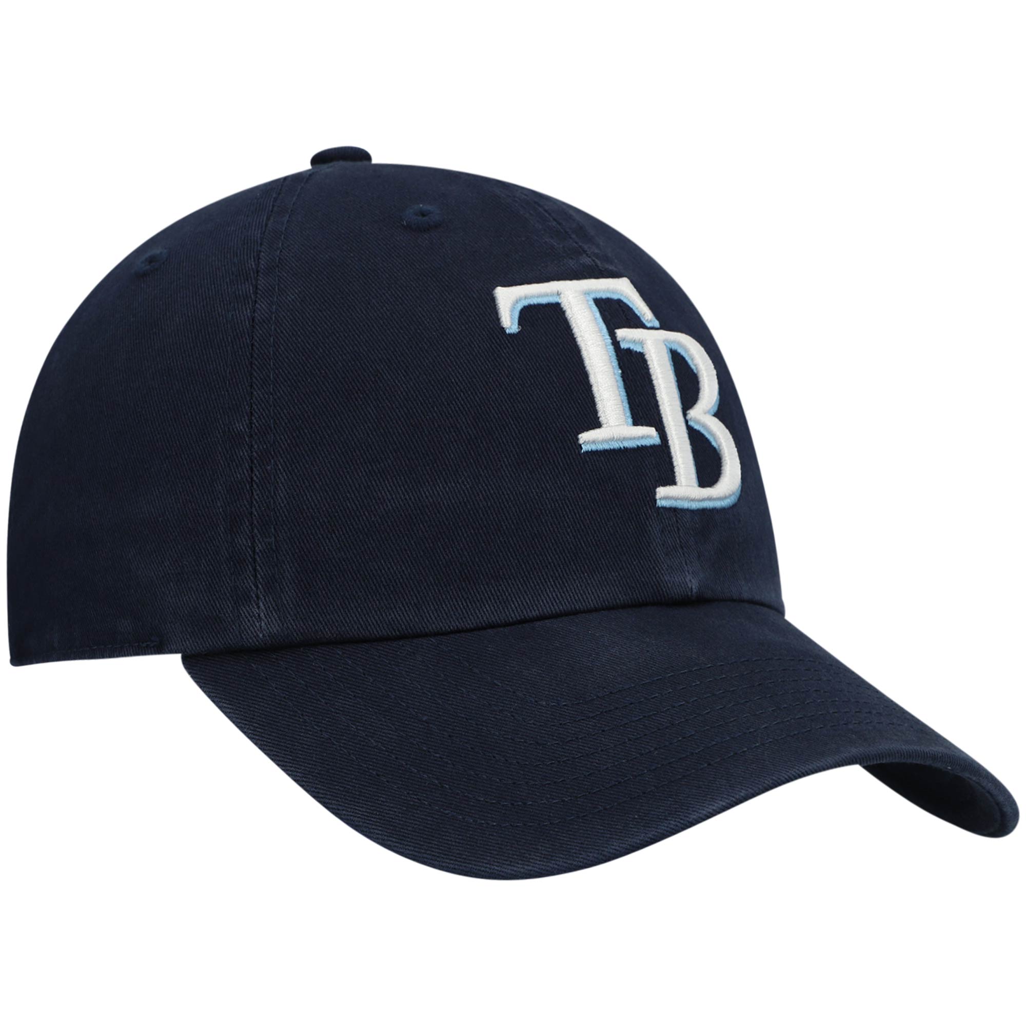 Tampa Bay Rays '47 Youth Team Logo Clean Up Adjustable Hat - Navy - PersonalJerseys