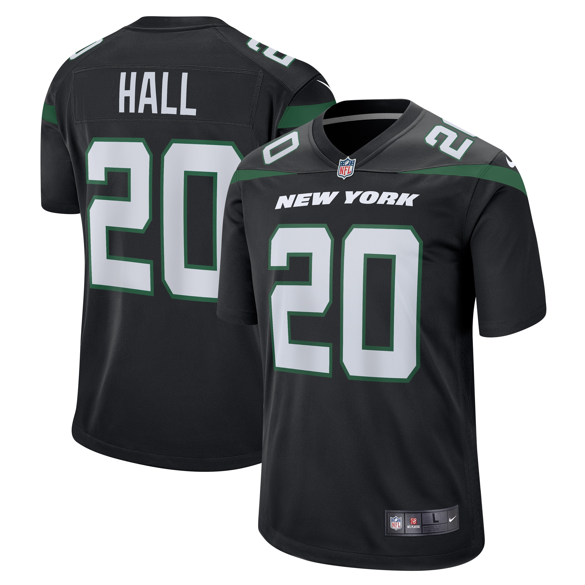Breece Hall New York Jets Nike Alternate Game Player Jersey - Stealth Black - PersonalJerseys