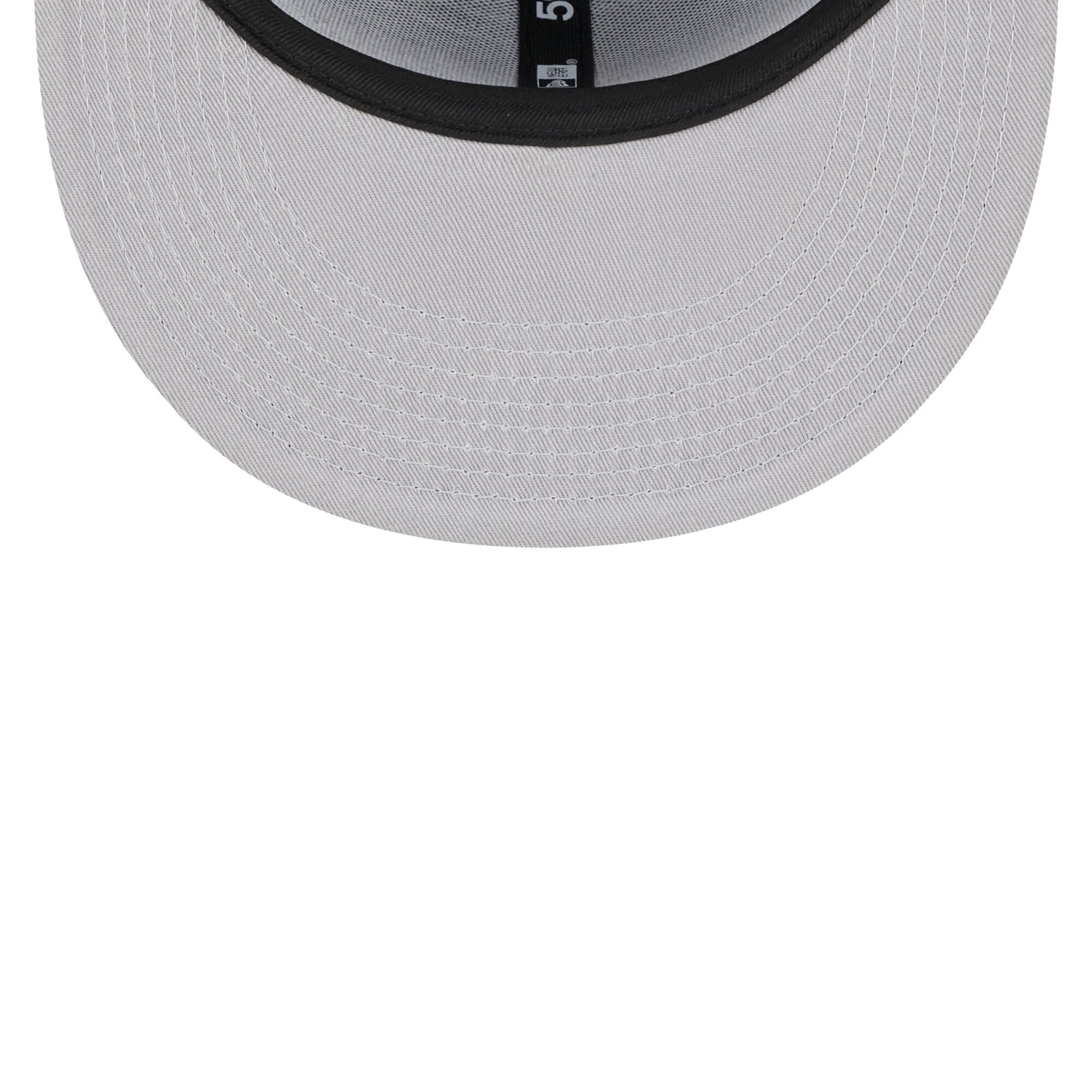 New York Yankees New Era Satin Peek 59FIFTY Fitted Hat - Black - PersonalJerseys