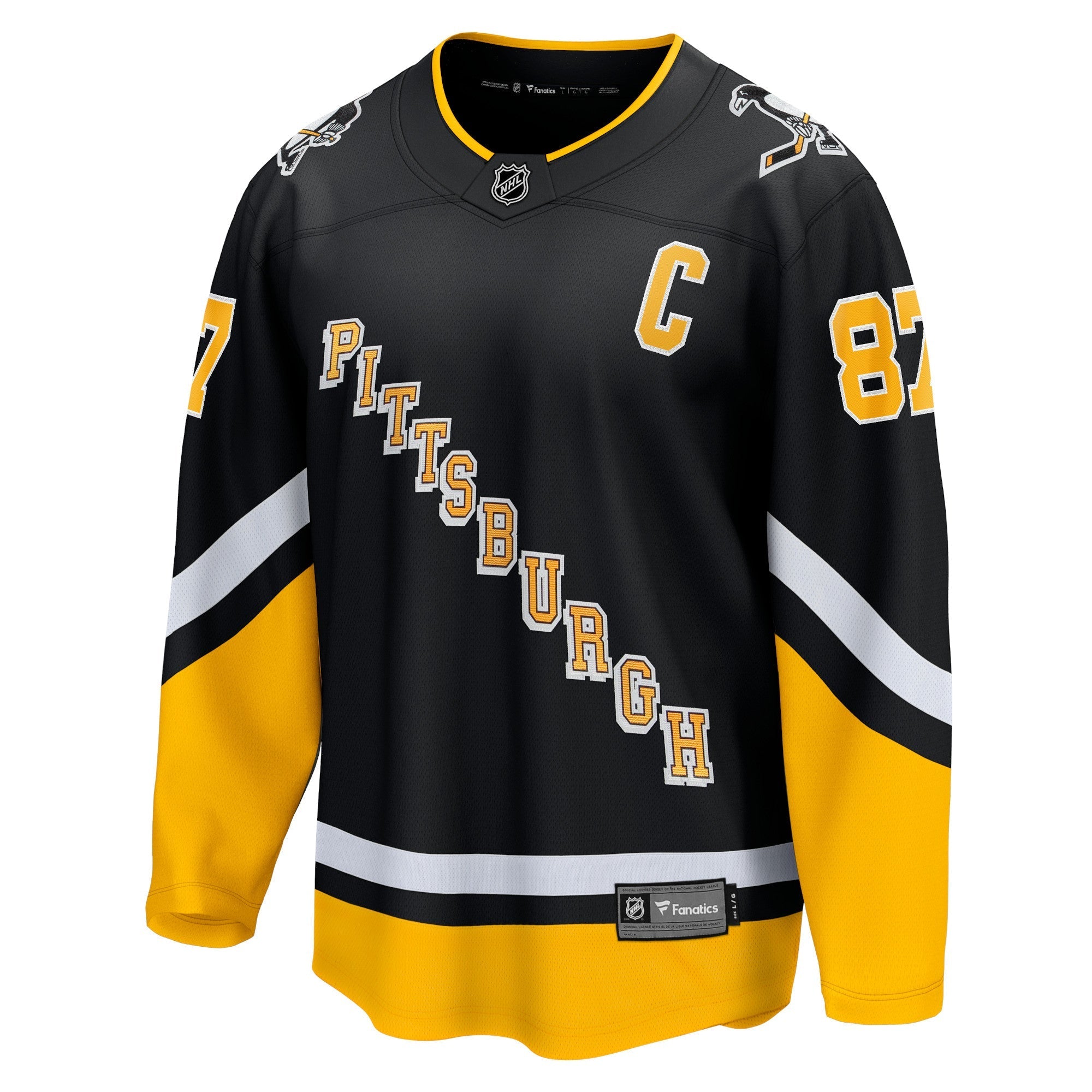 Men's Fanatics Branded Sidney Crosby Black Pittsburgh Penguins 2021/22 Alternate Premier Breakaway Player Jersey - PersonalJerseys