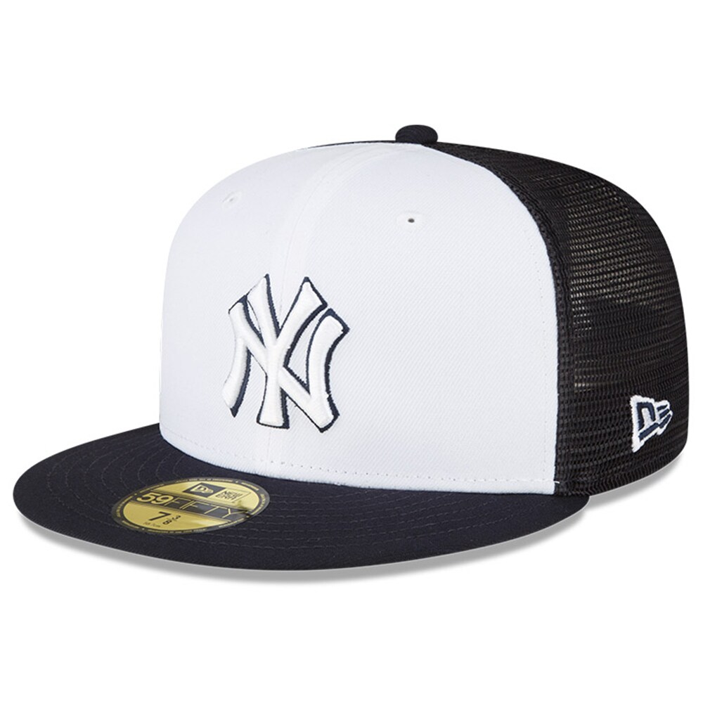 New York Yankees New Era 2023 On-Field Batting Practice 59FIFTY Fitted Hat - White/Navy - PersonalJerseys