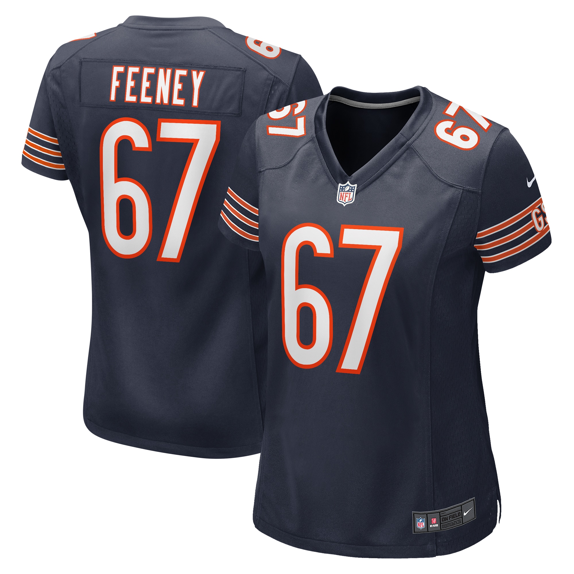 Dan Feeney Chicago Bears Nike Women's Team Game Jersey -  Navy - PersonalJerseys