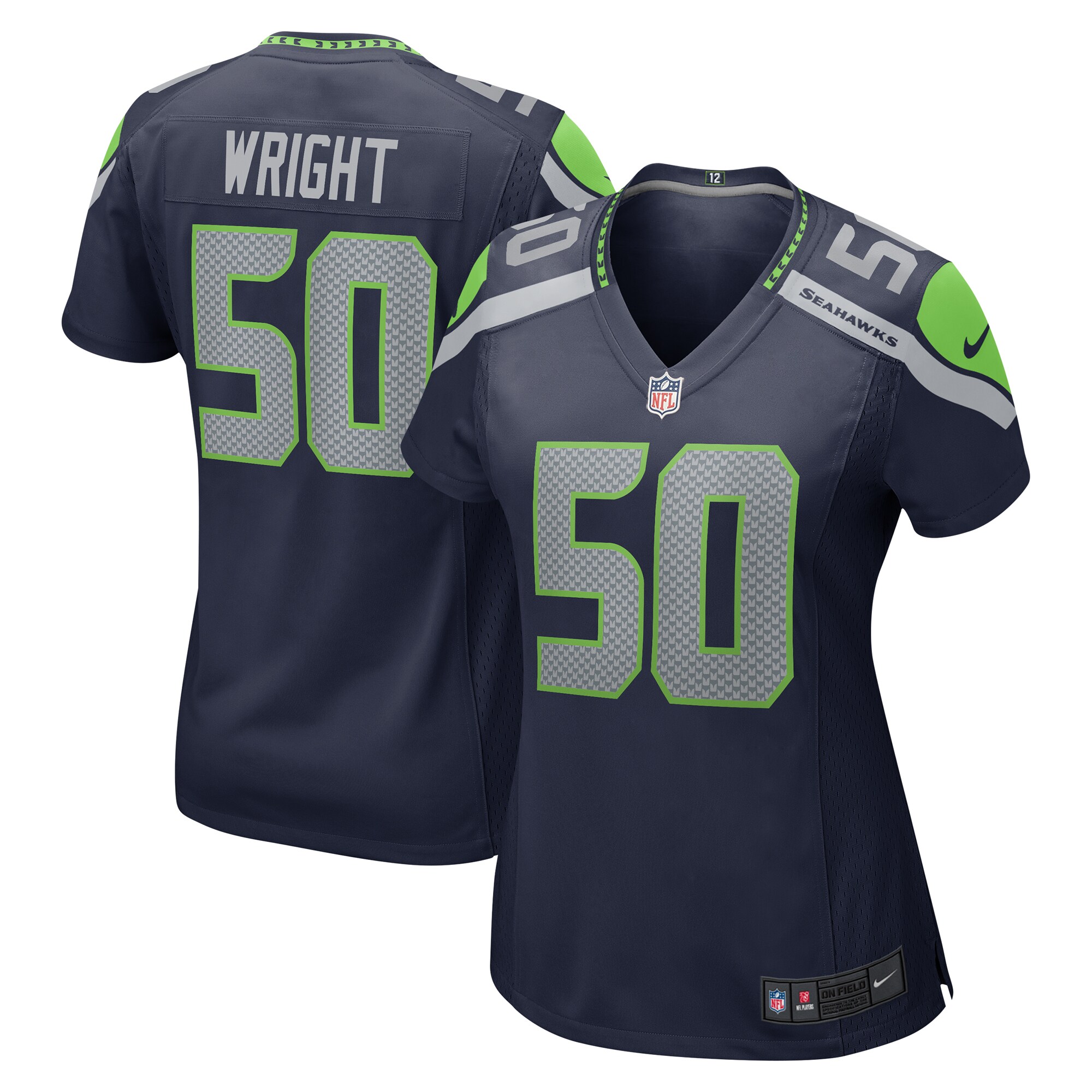 K.J. Wright Seattle Seahawks Nike Women's Game Jersey - College Navy - PersonalJerseys