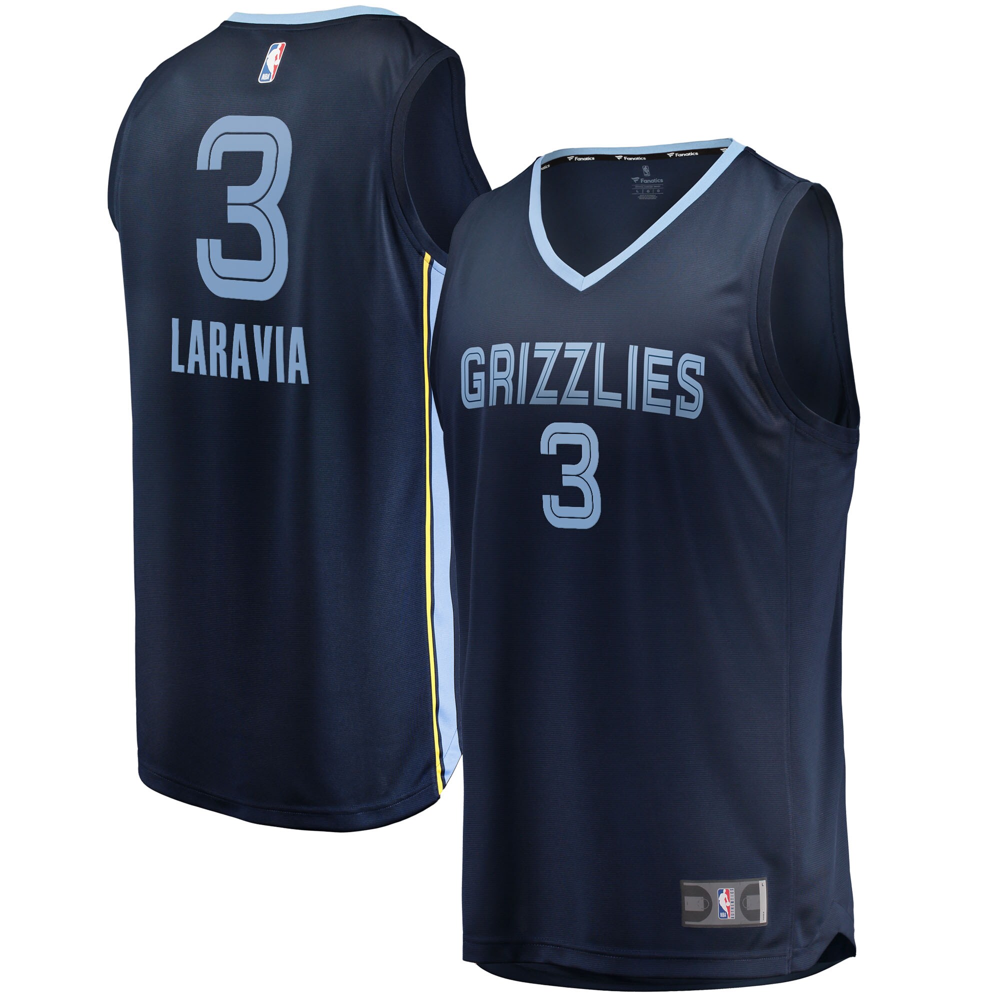 Jake LaRavia Memphis Grizzlies Fanatics Branded 2022 NBA Draft First Round Pick Fast Break Replica Player Jersey - Icon Edition - Navy - PersonalJerseys