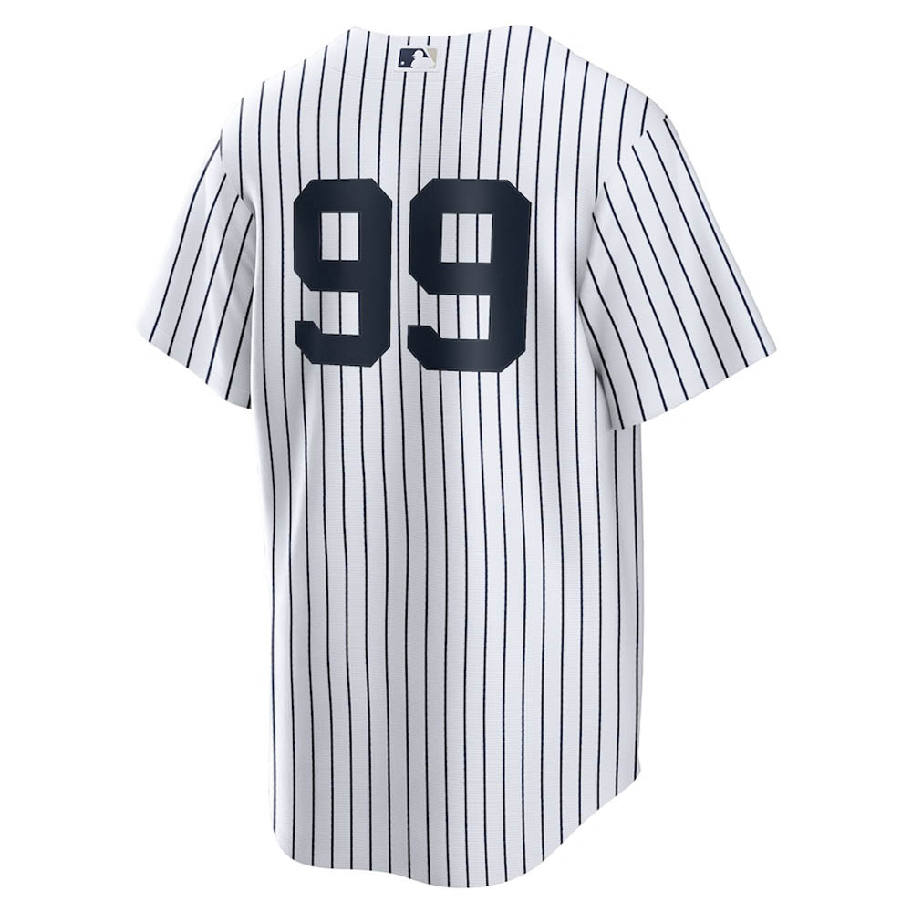 Youth New York Yankees Aaron Judge Cool Base Replica Home Jersey - White - PersonalJerseys