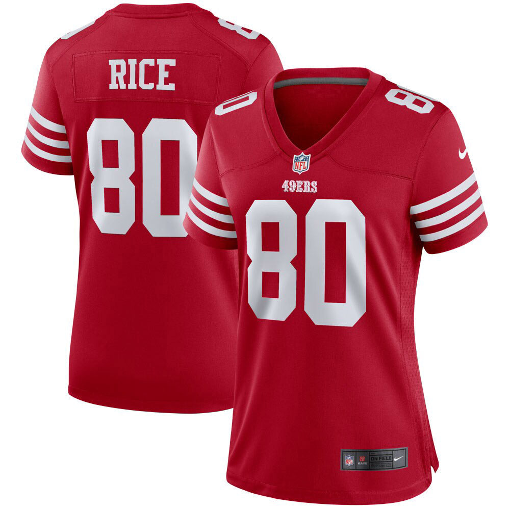 Women's San Francisco 49ers Jerry Rice Retired Player Game Jersey Scarlet - PersonalJerseys